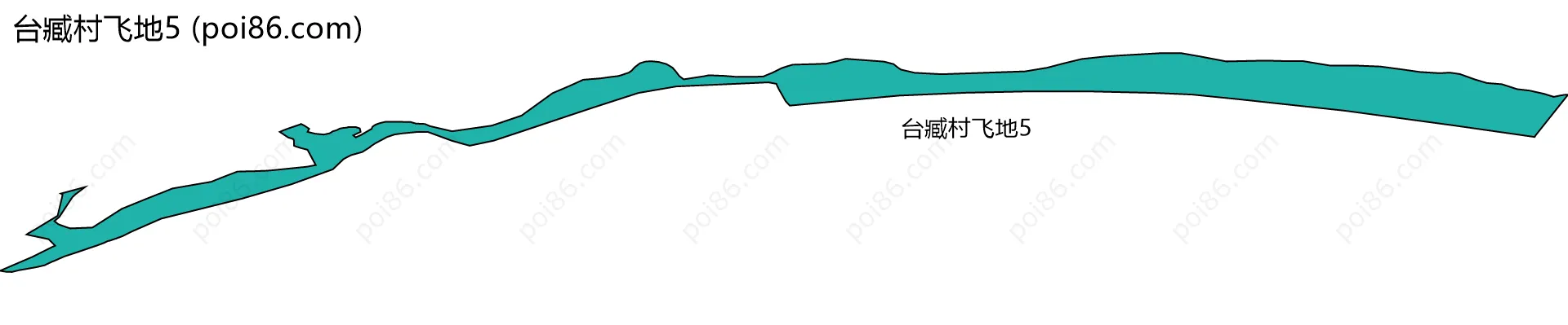 台臧村飞地5边界地图