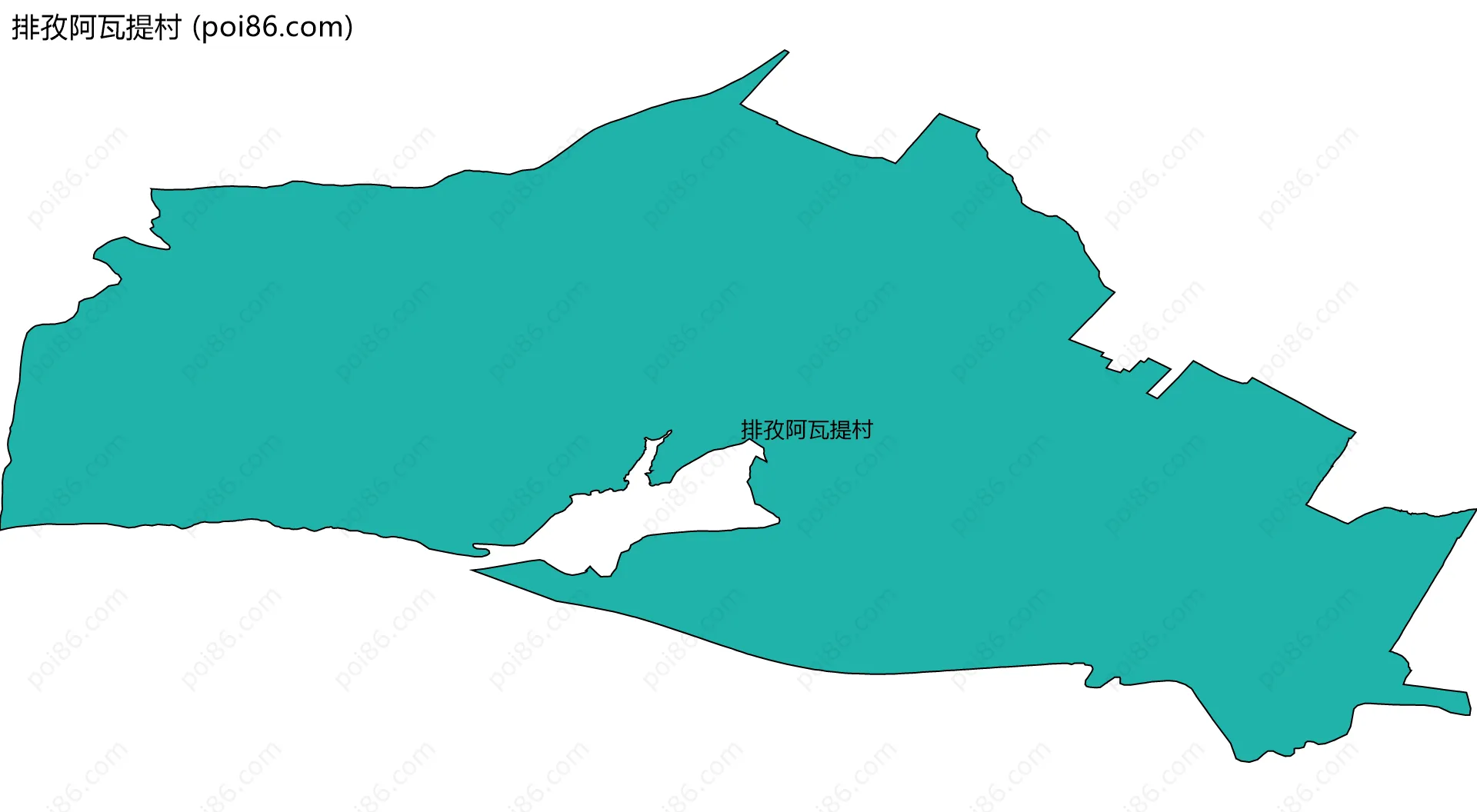 排孜阿瓦提村边界地图