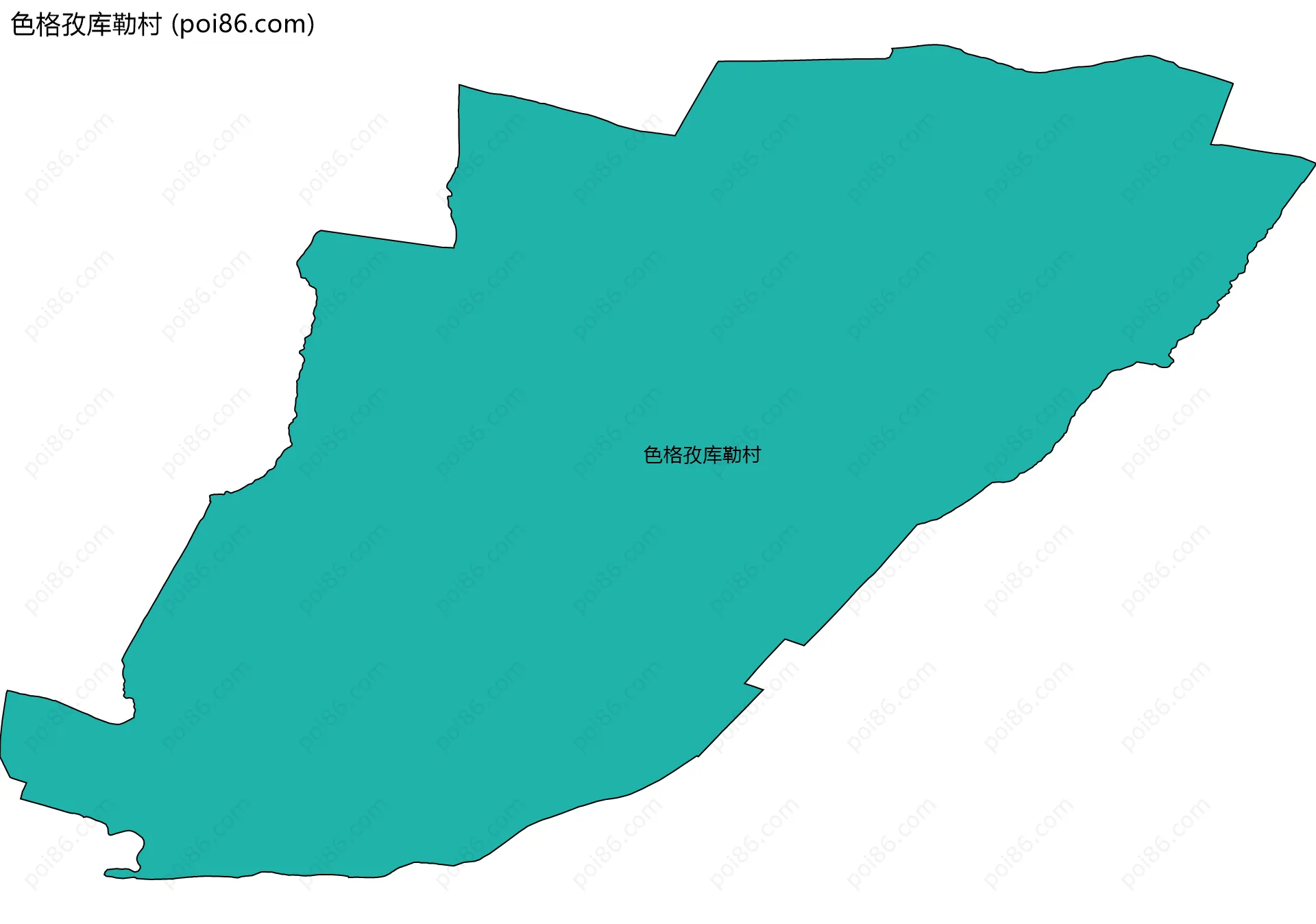 色格孜库勒村边界地图