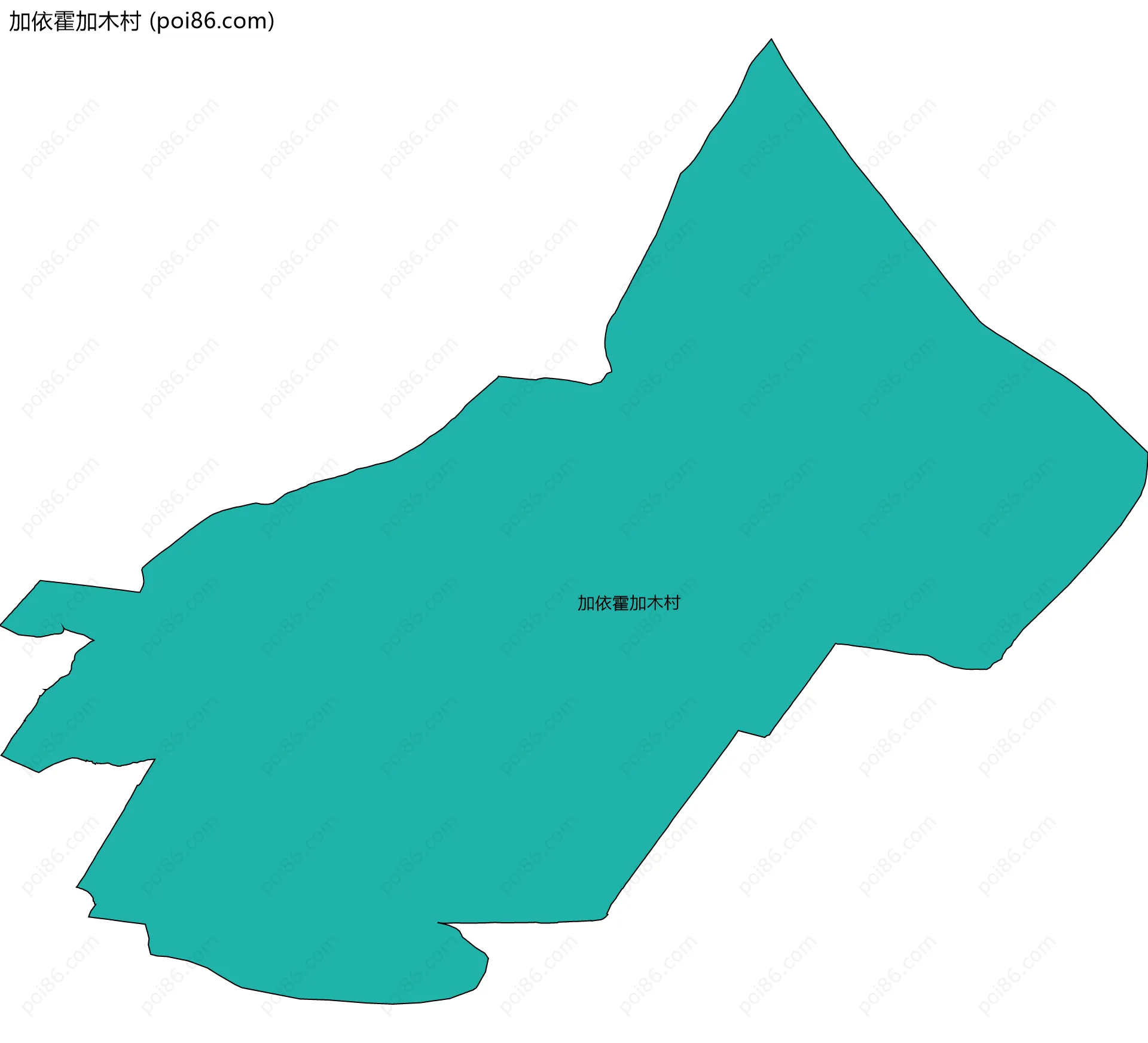 加依霍加木村边界地图
