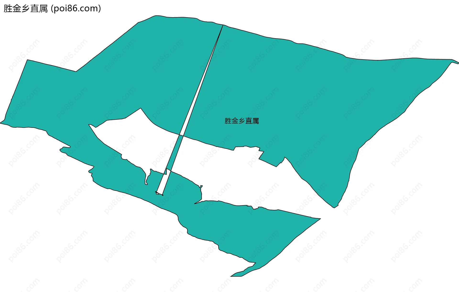 胜金乡直属边界地图