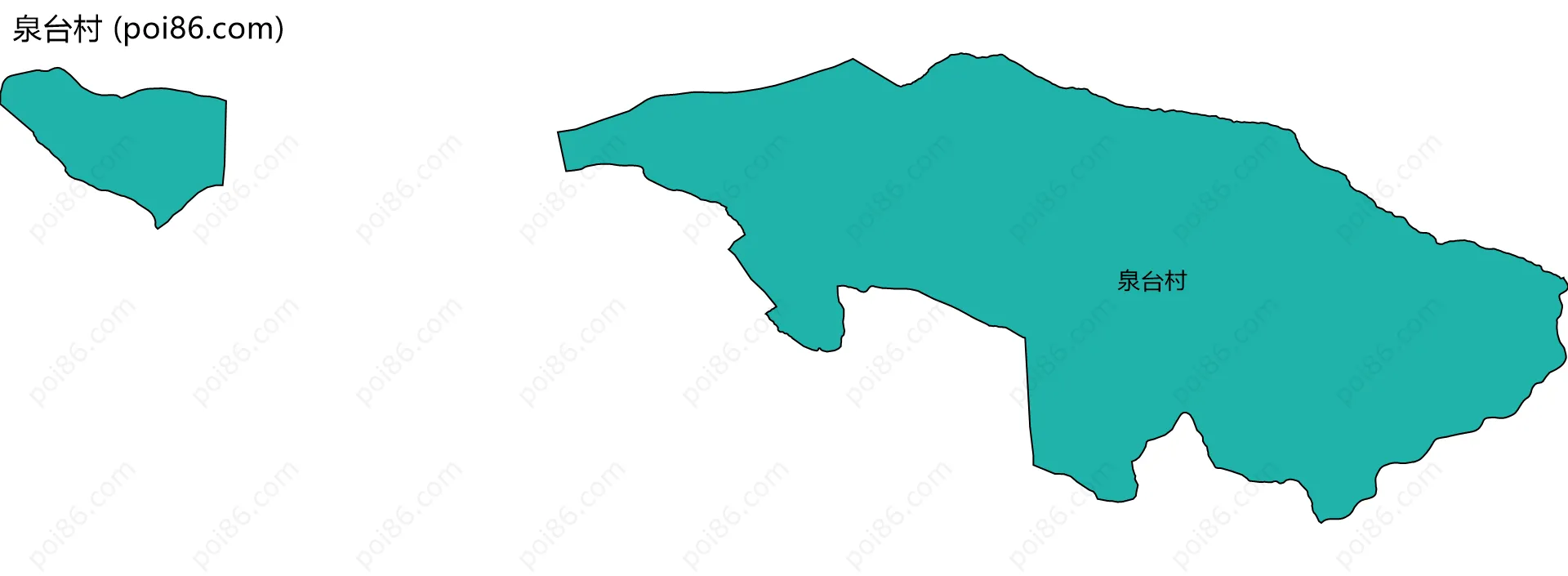 泉台村边界地图