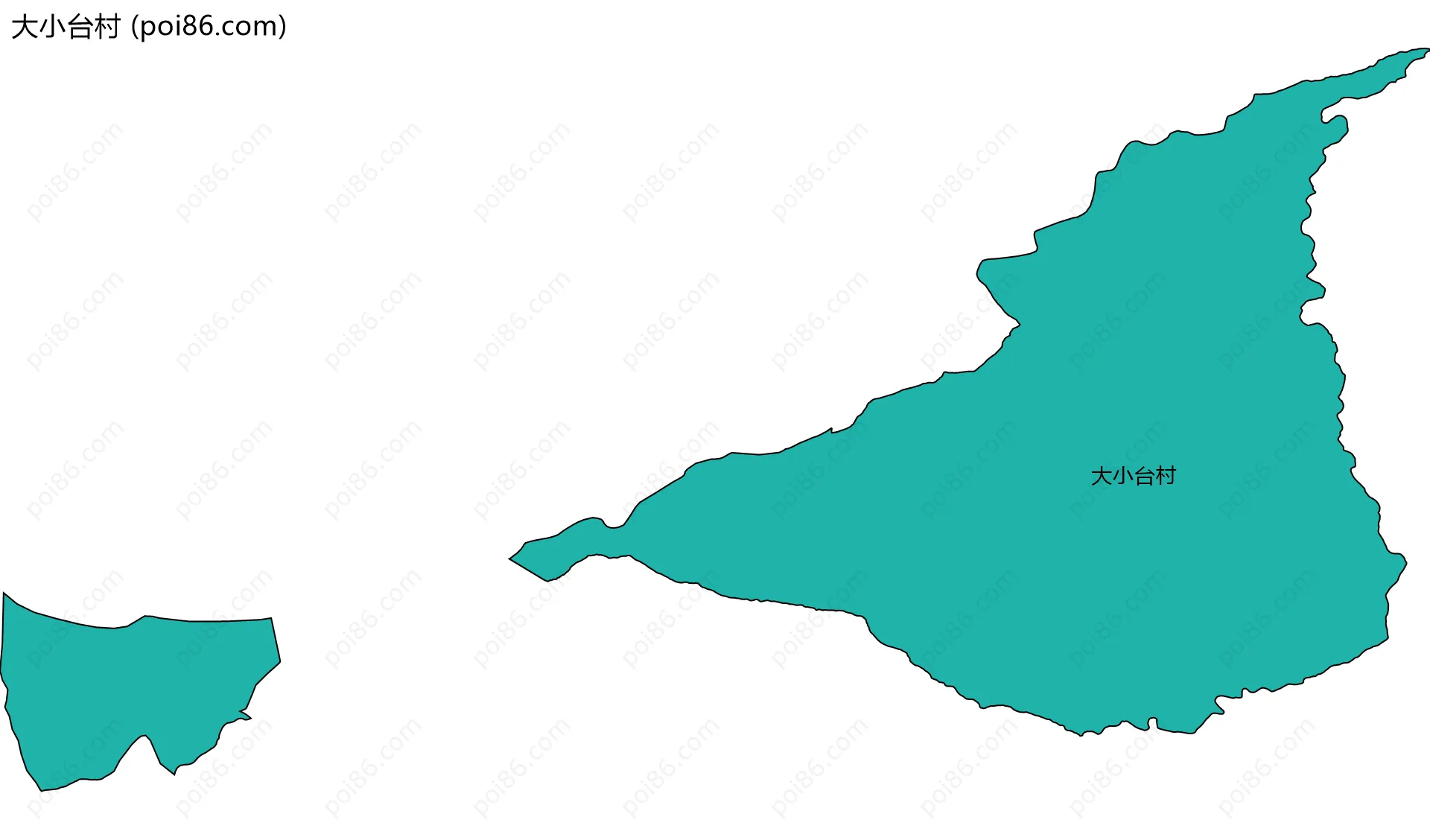 大小台村边界地图