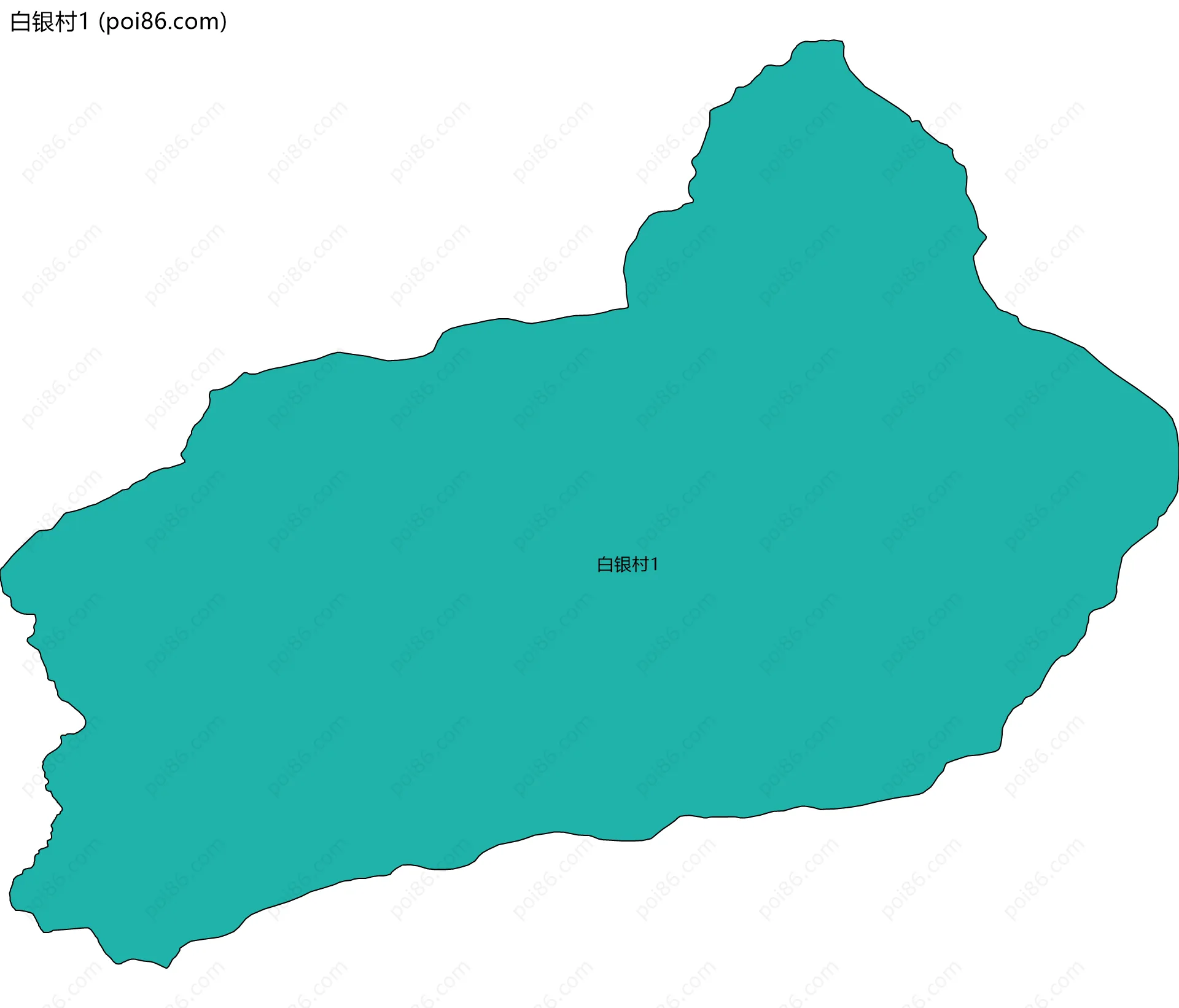 白银村1边界地图