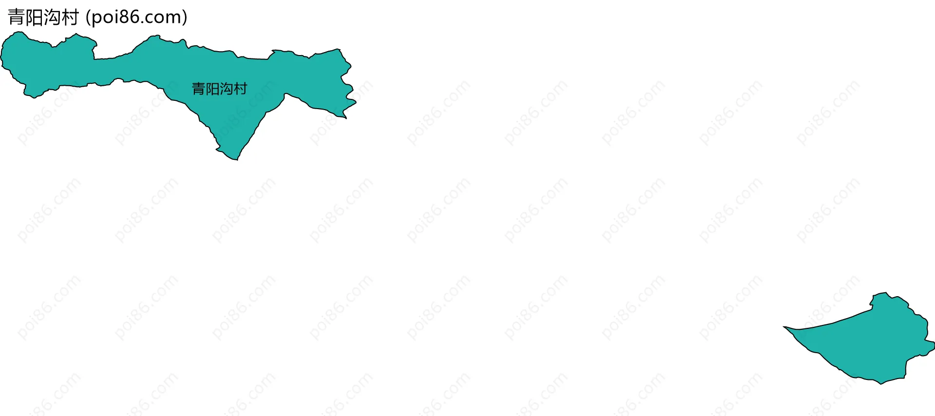 青阳沟村边界地图