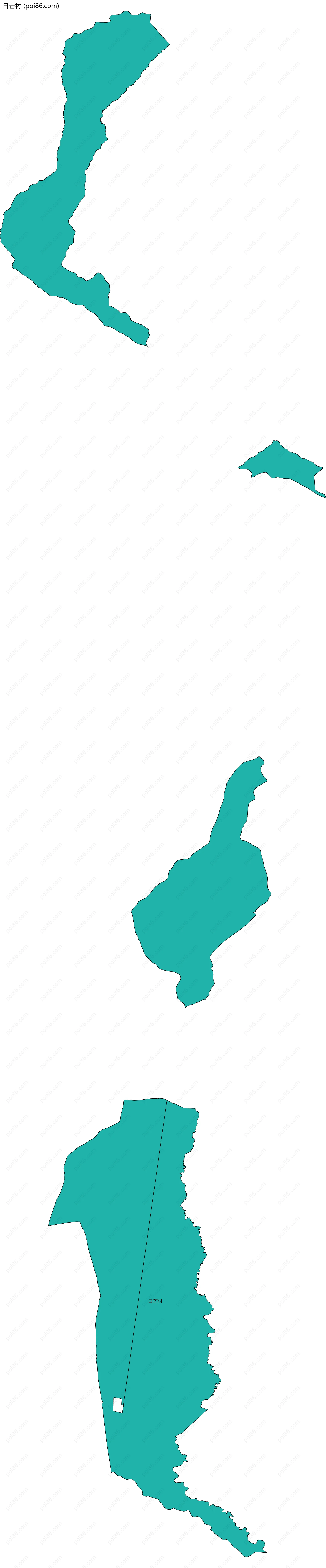 日芒村边界地图