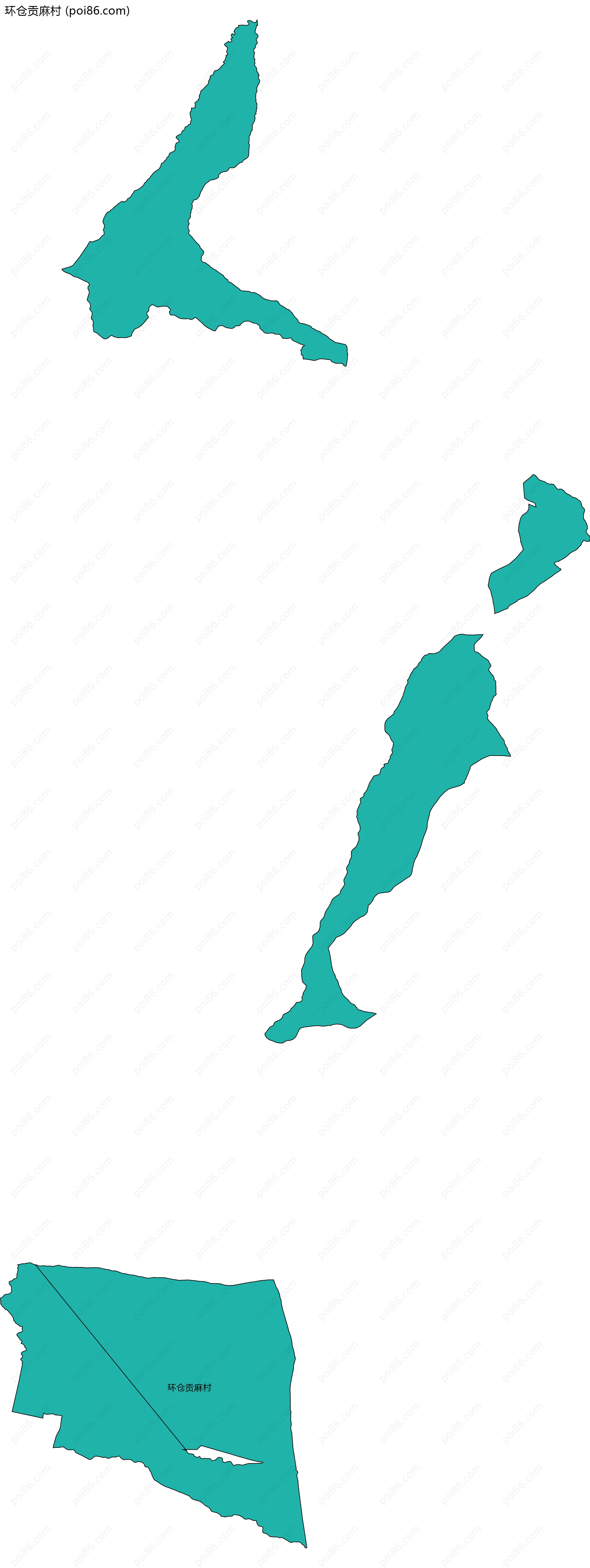 环仓贡麻村边界地图