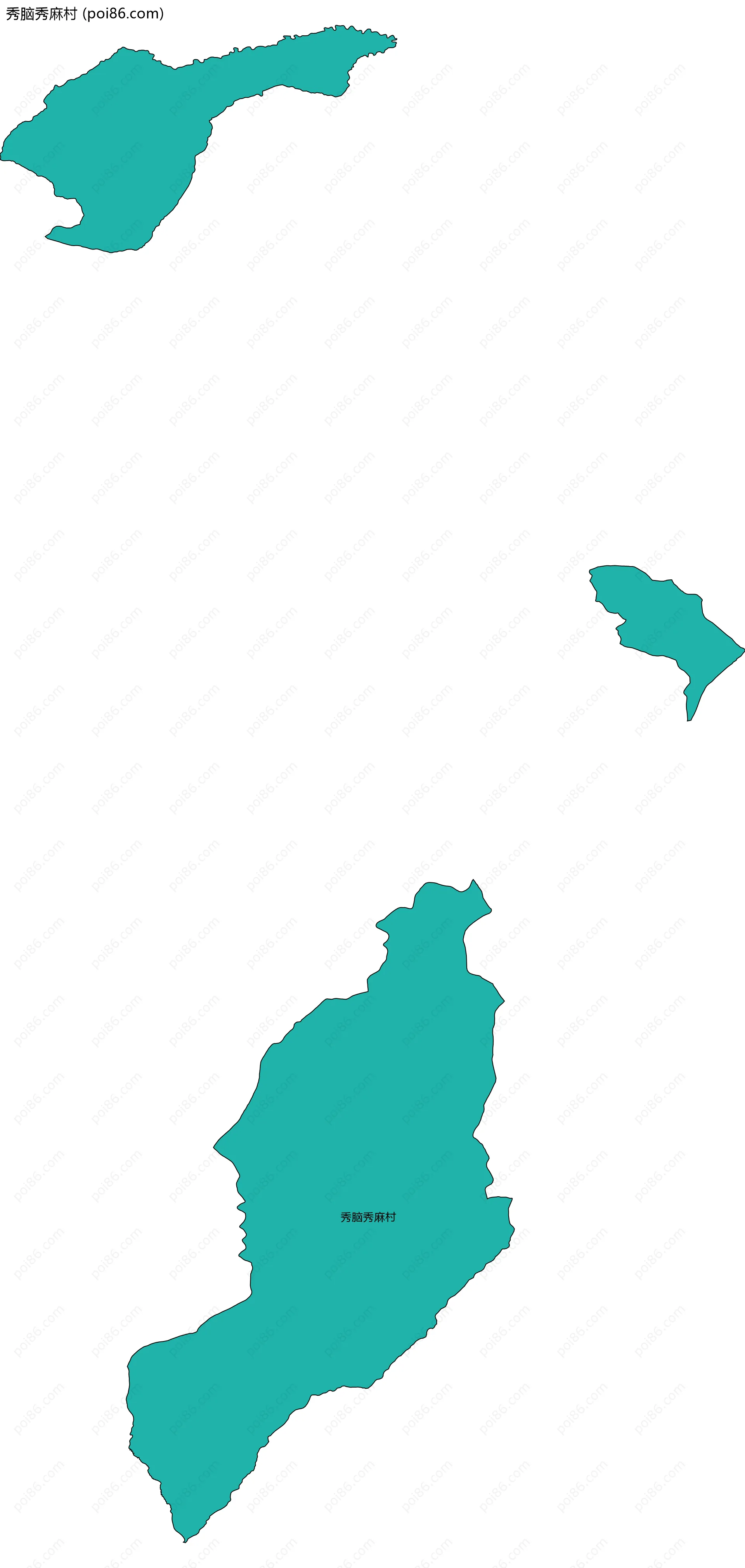 秀脑秀麻村边界地图