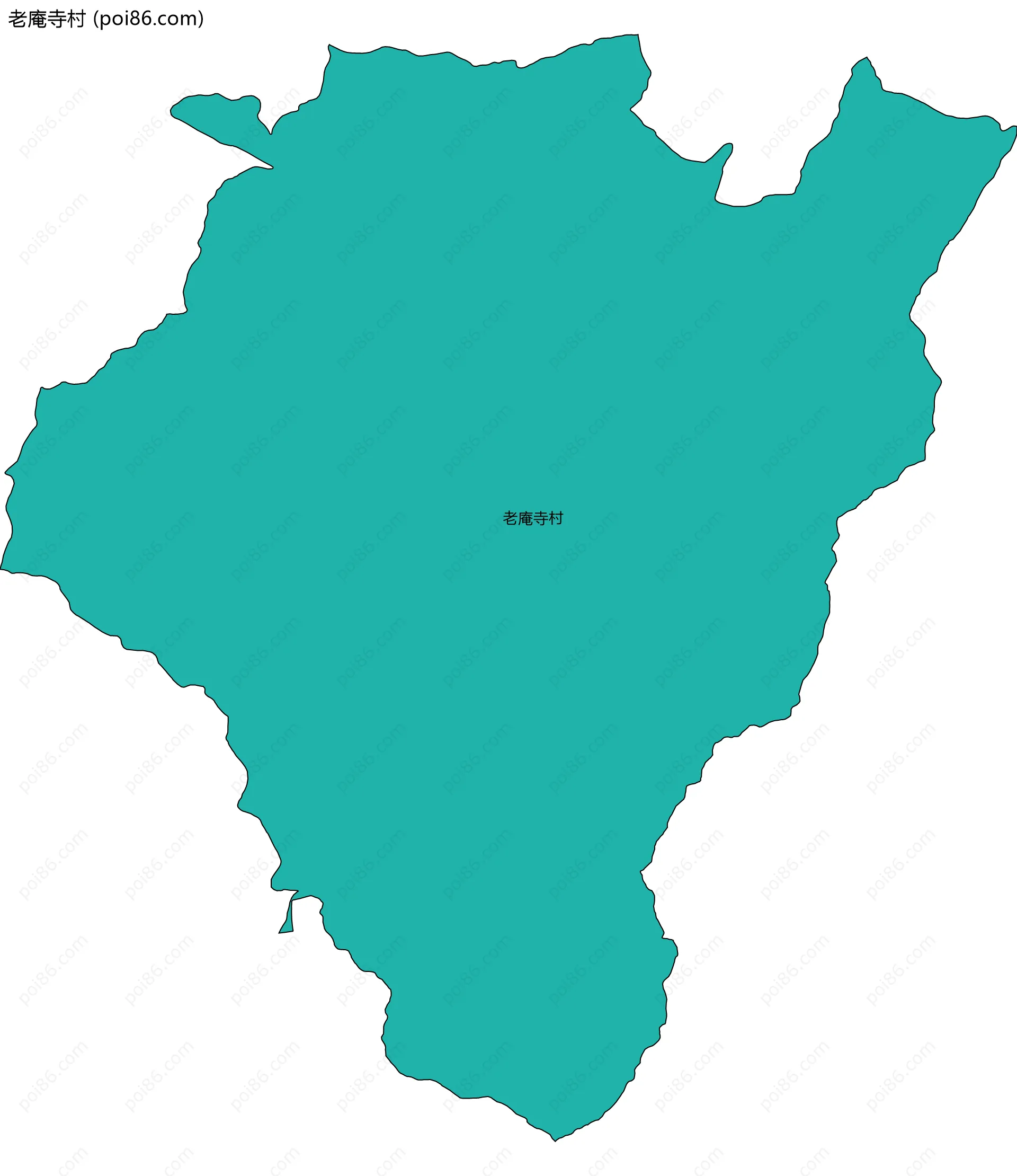 老庵寺村边界地图