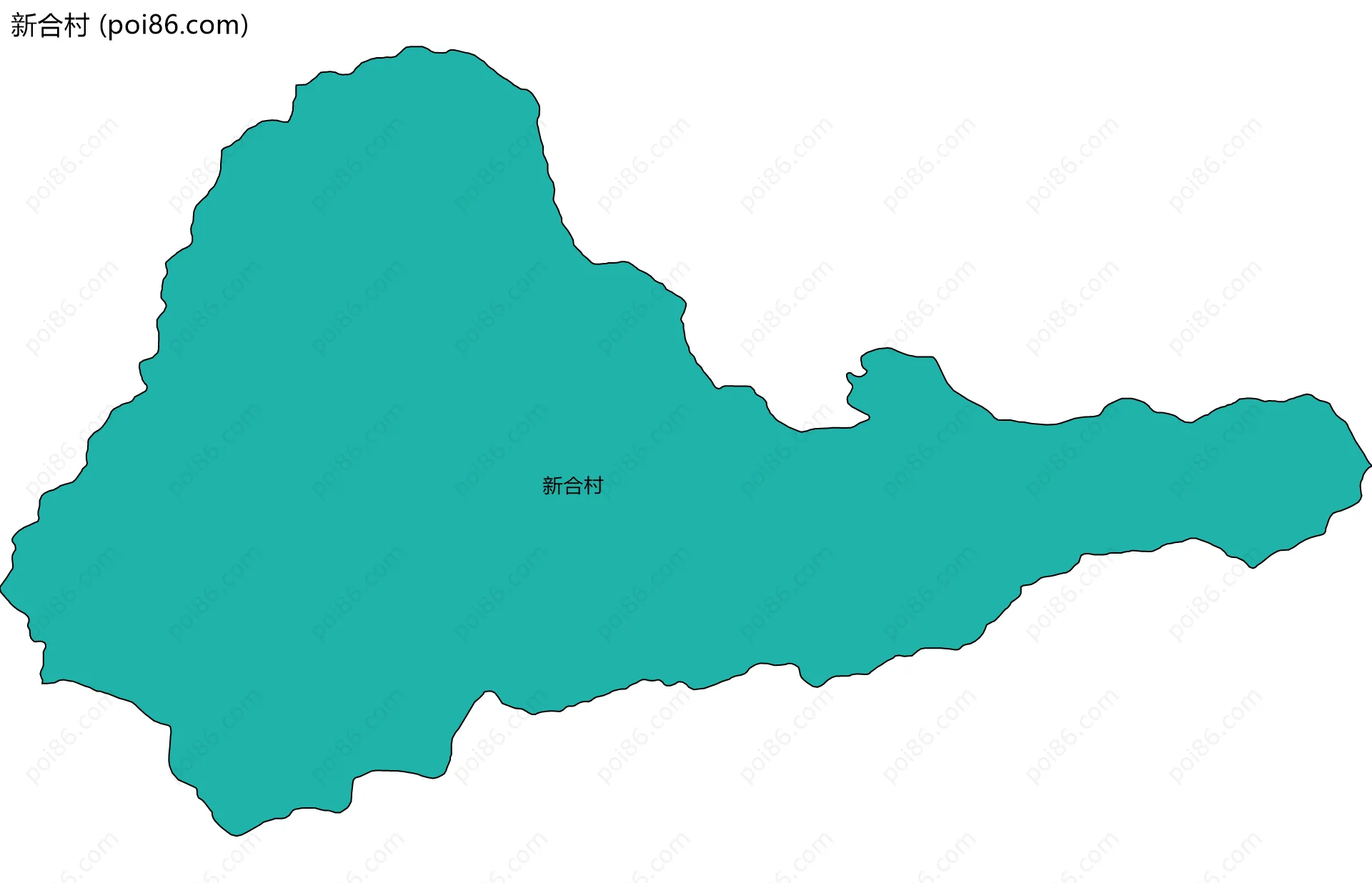 新合村边界地图