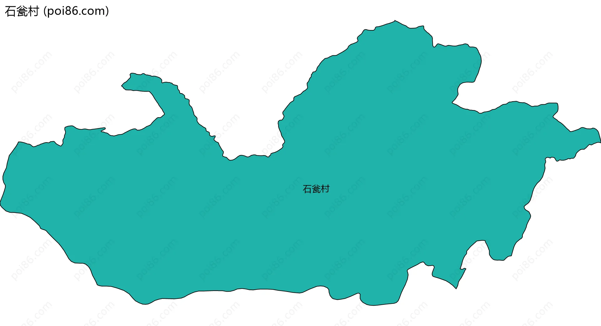 石瓮村边界地图