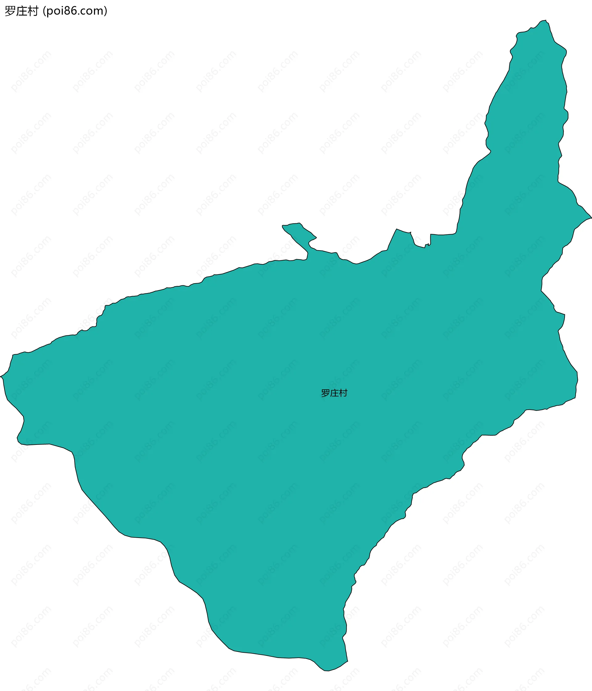 罗庄村边界地图