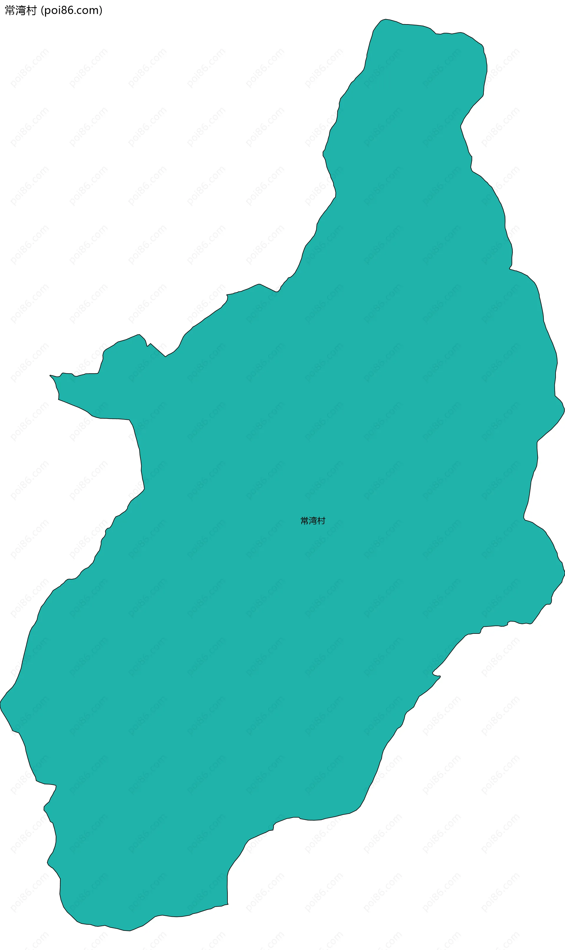 常湾村边界地图