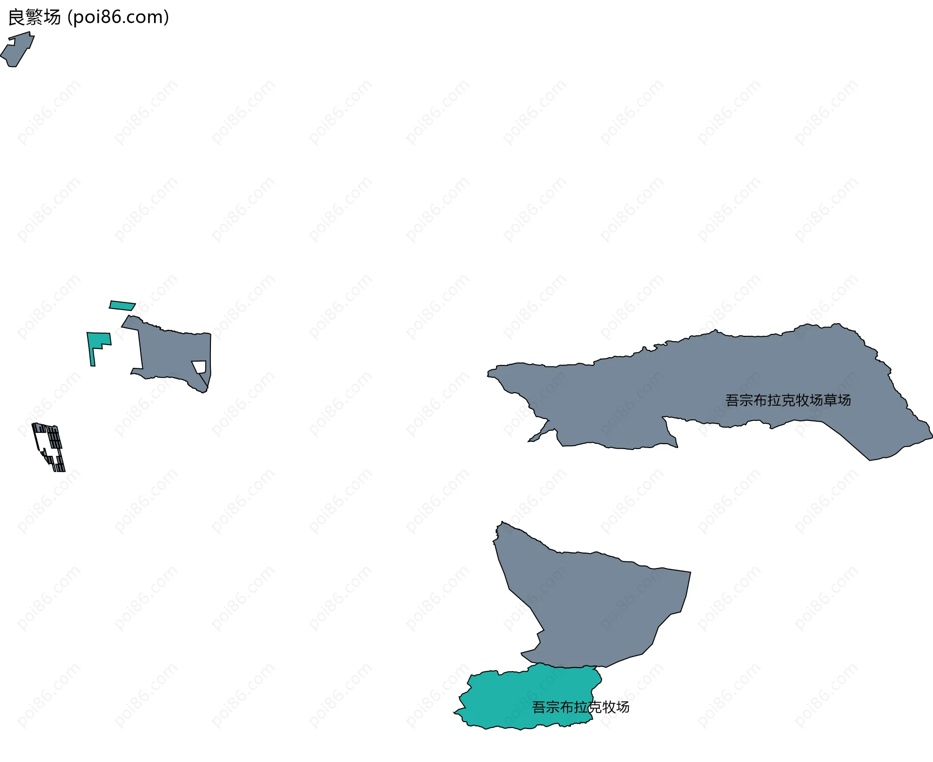 良繁场边界地图(五级行政区划)