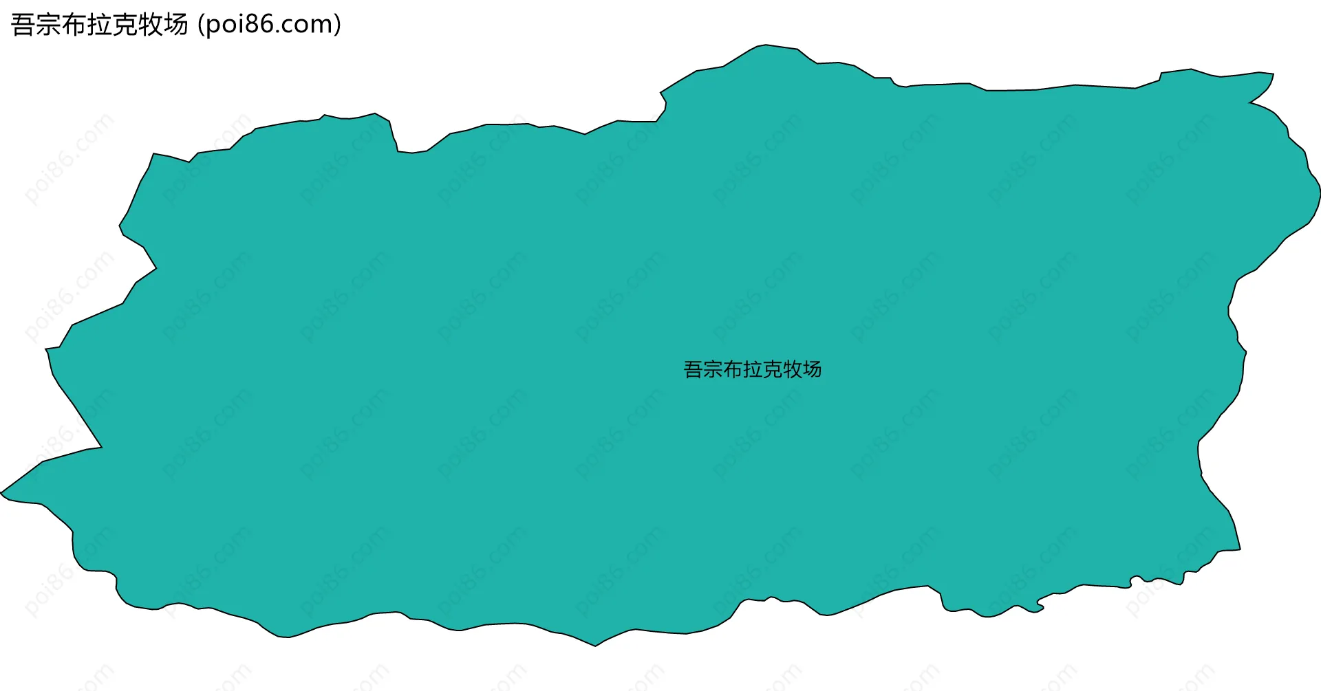 吾宗布拉克牧场边界地图
