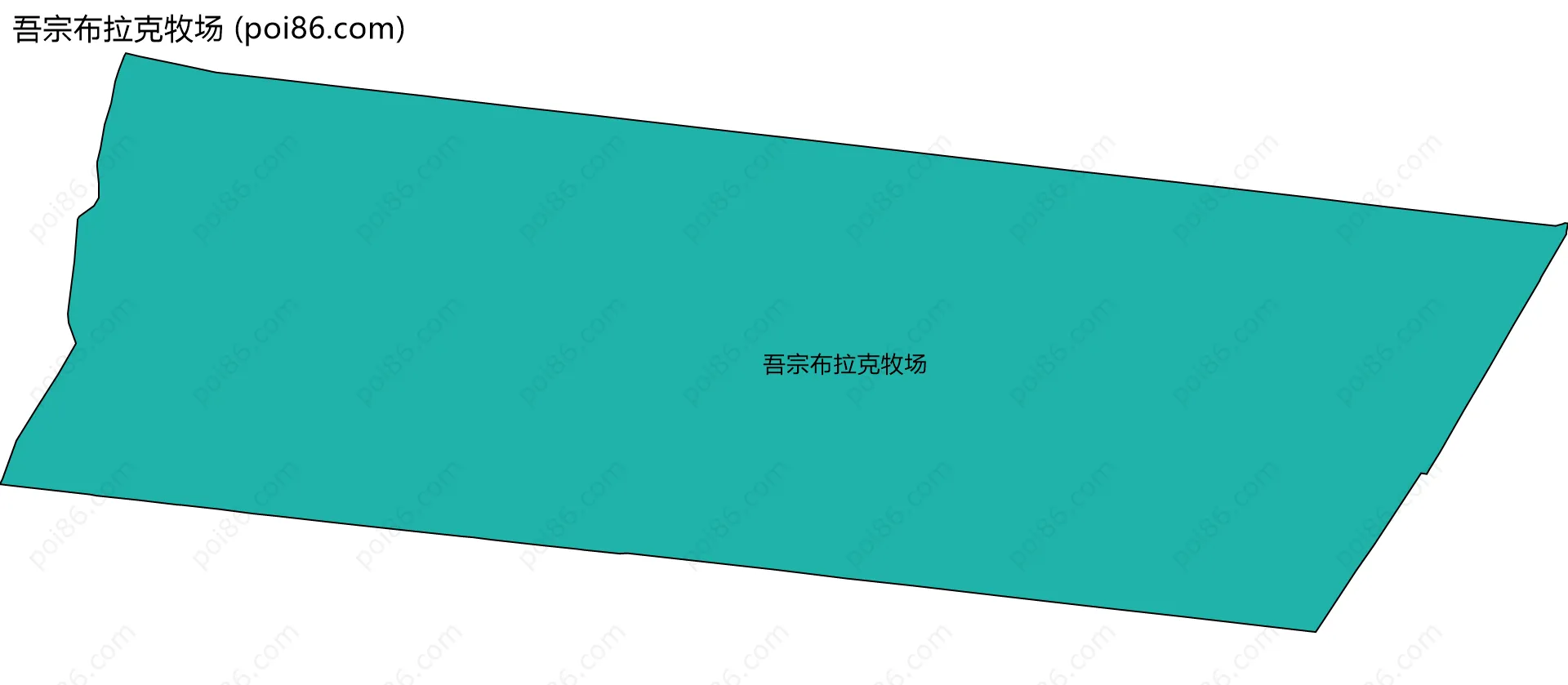 吾宗布拉克牧场边界地图