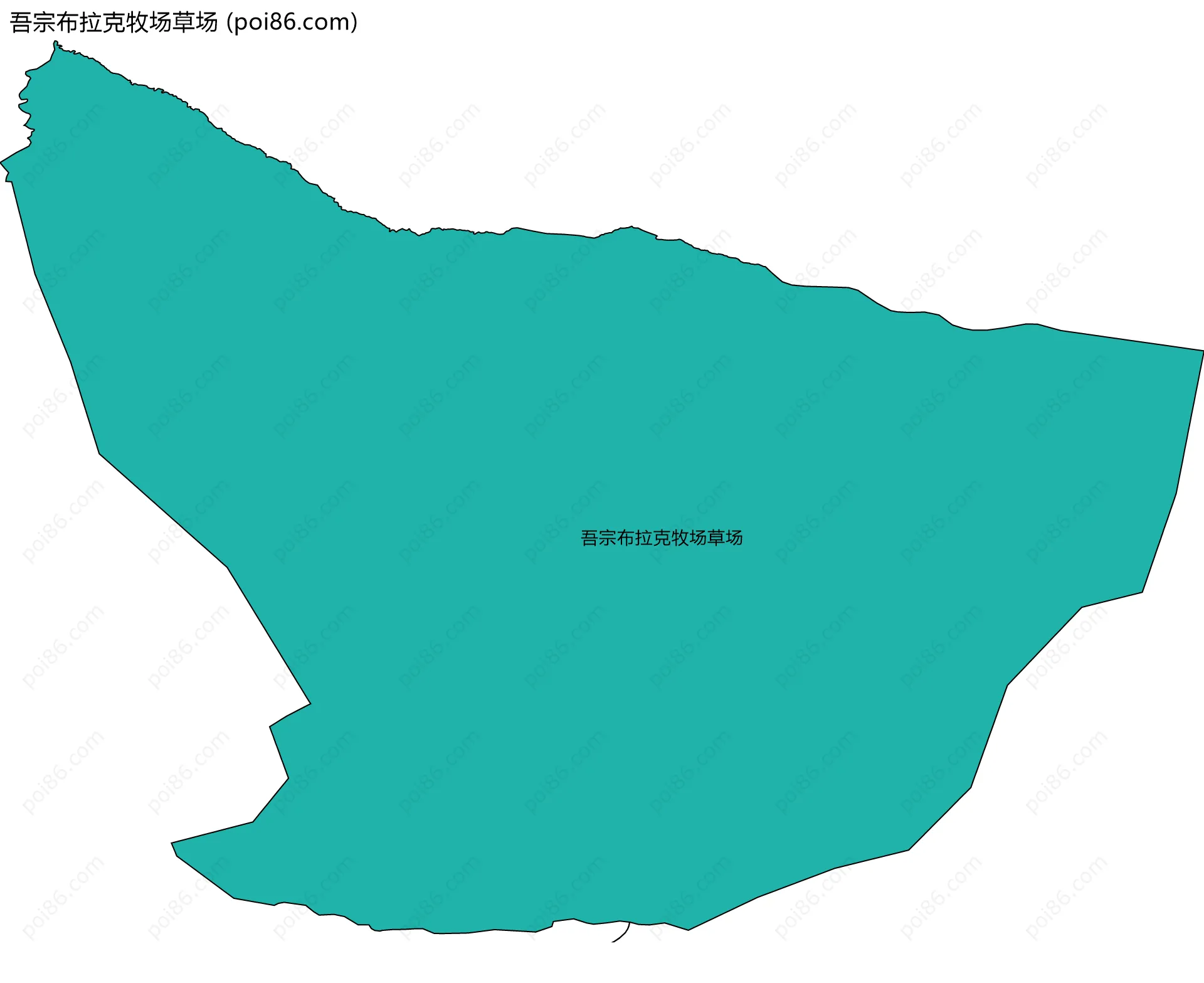 吾宗布拉克牧场草场边界地图