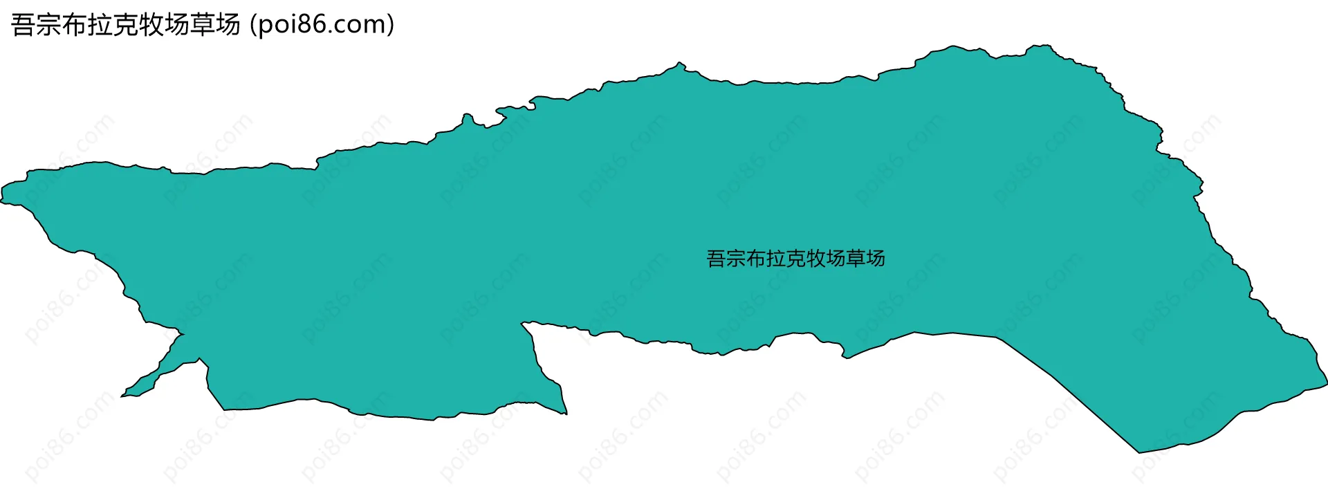 吾宗布拉克牧场草场边界地图