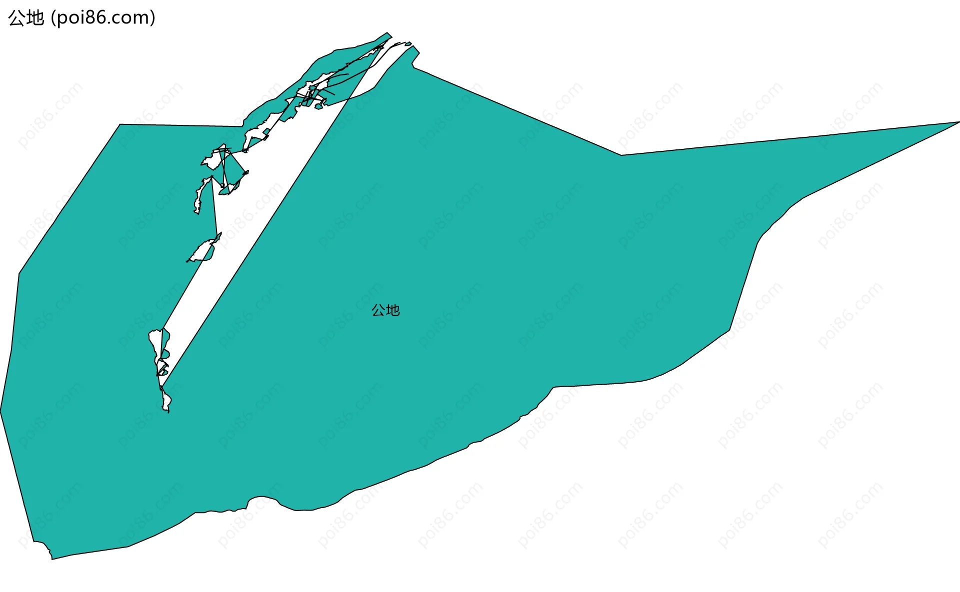 公地边界地图