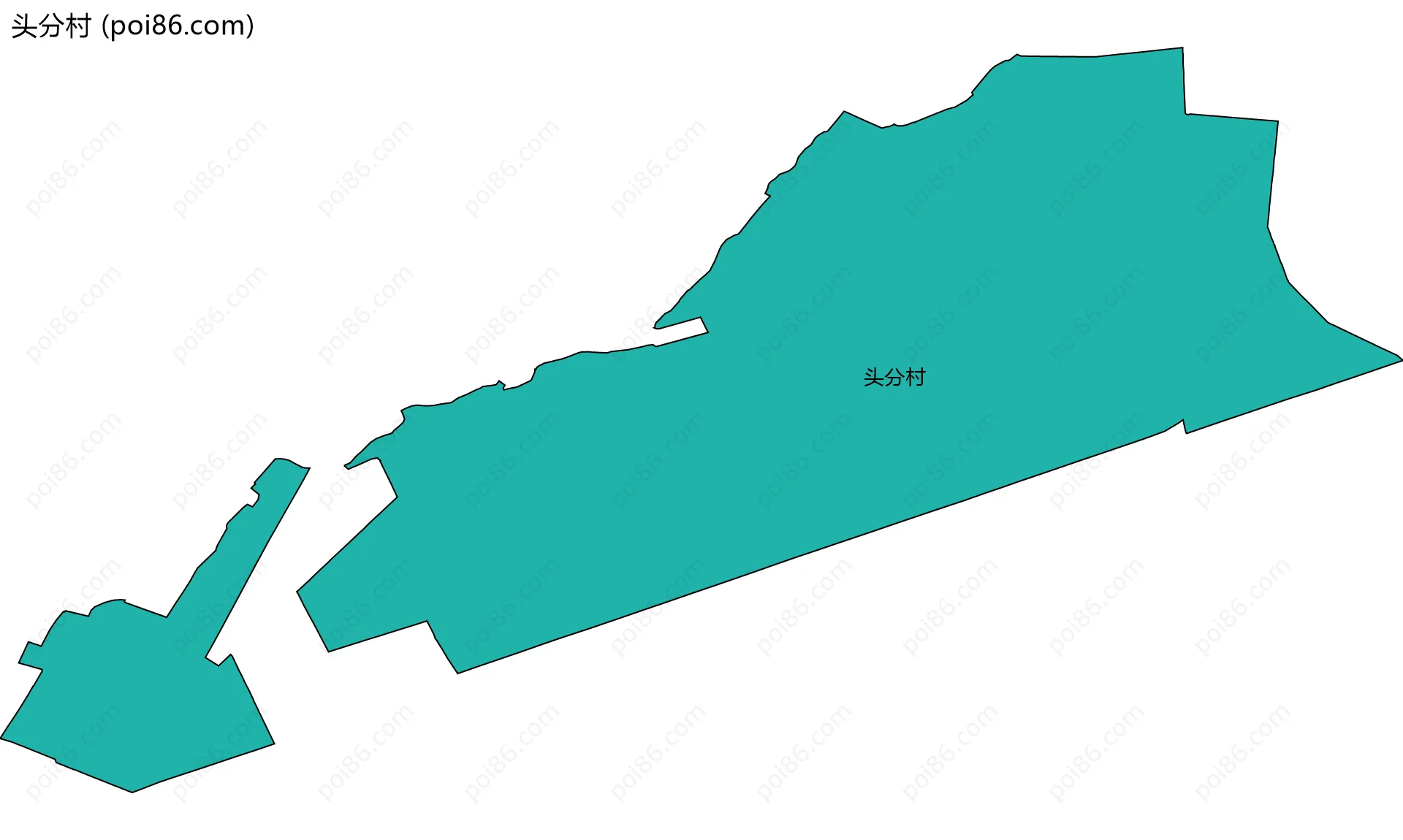 头分村边界地图