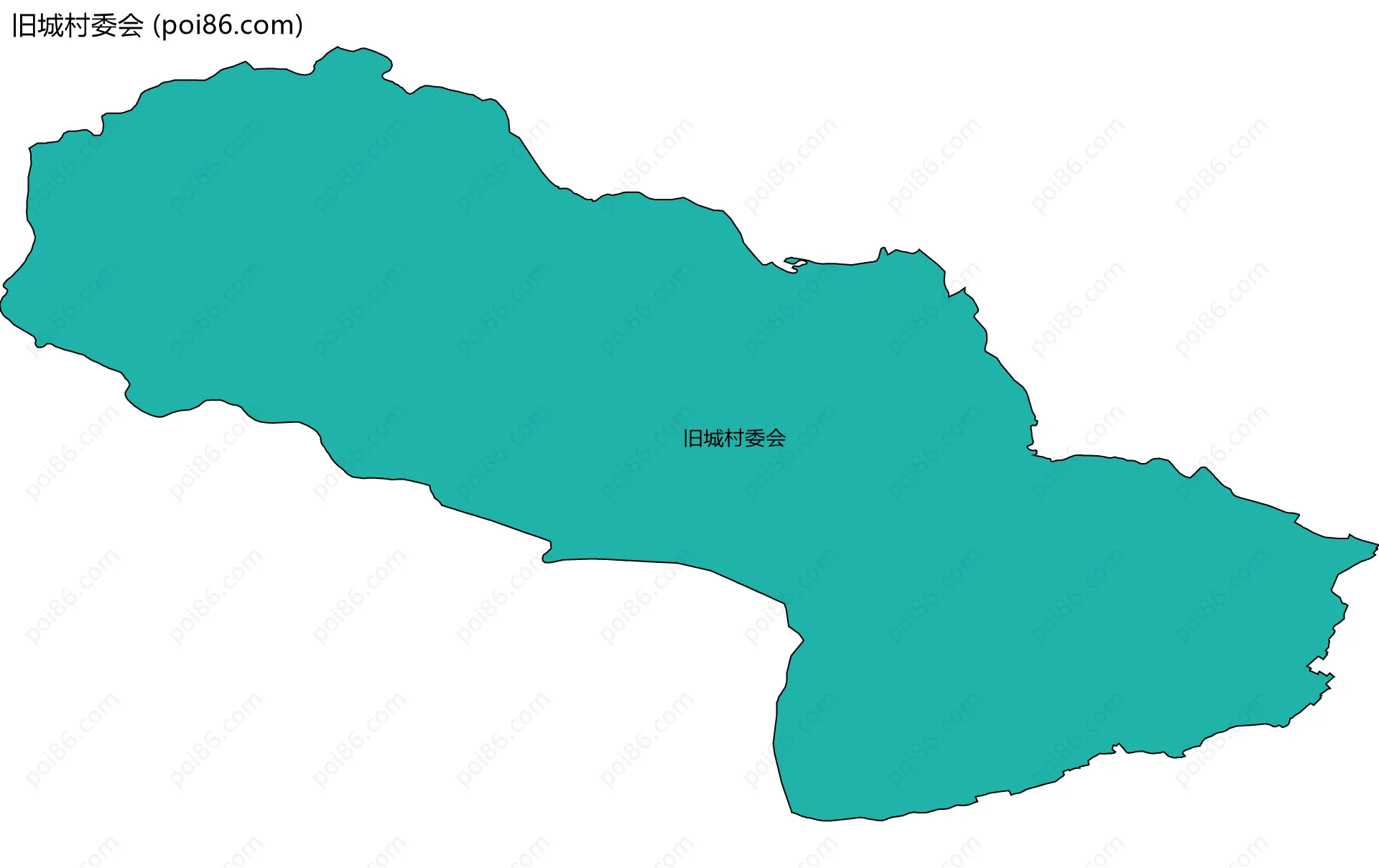 旧城村委会边界地图
