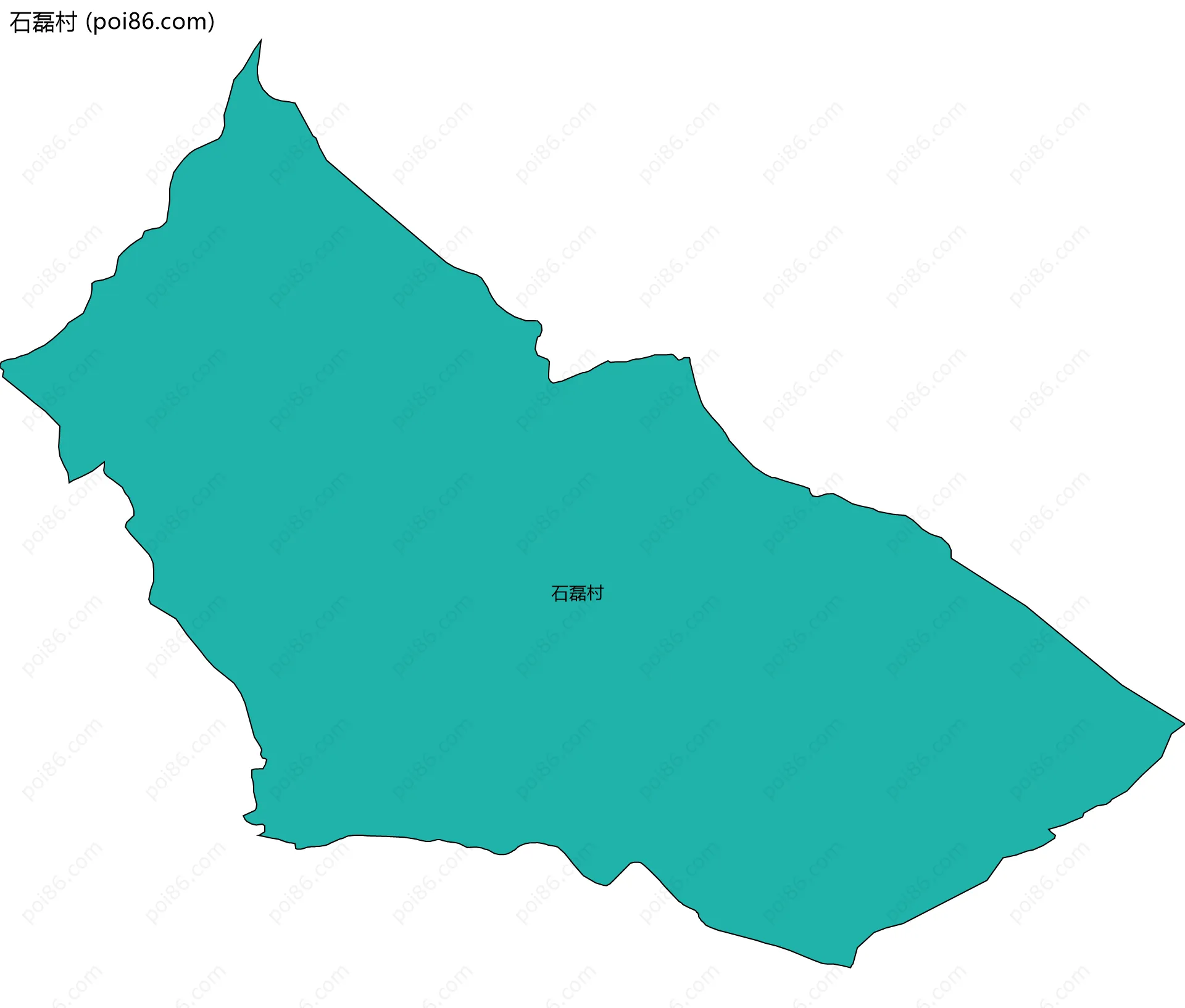 石磊村边界地图