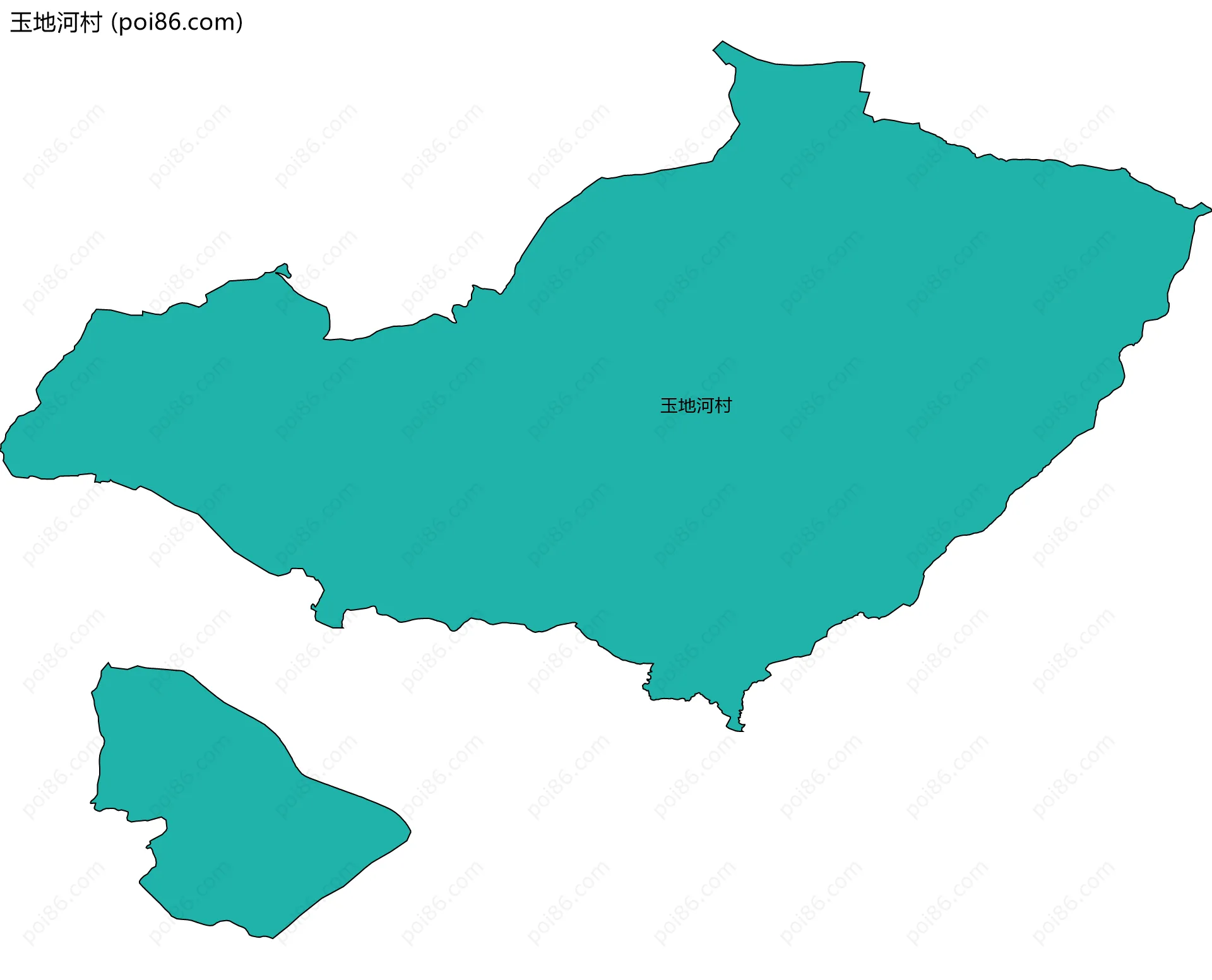 玉地河村边界地图
