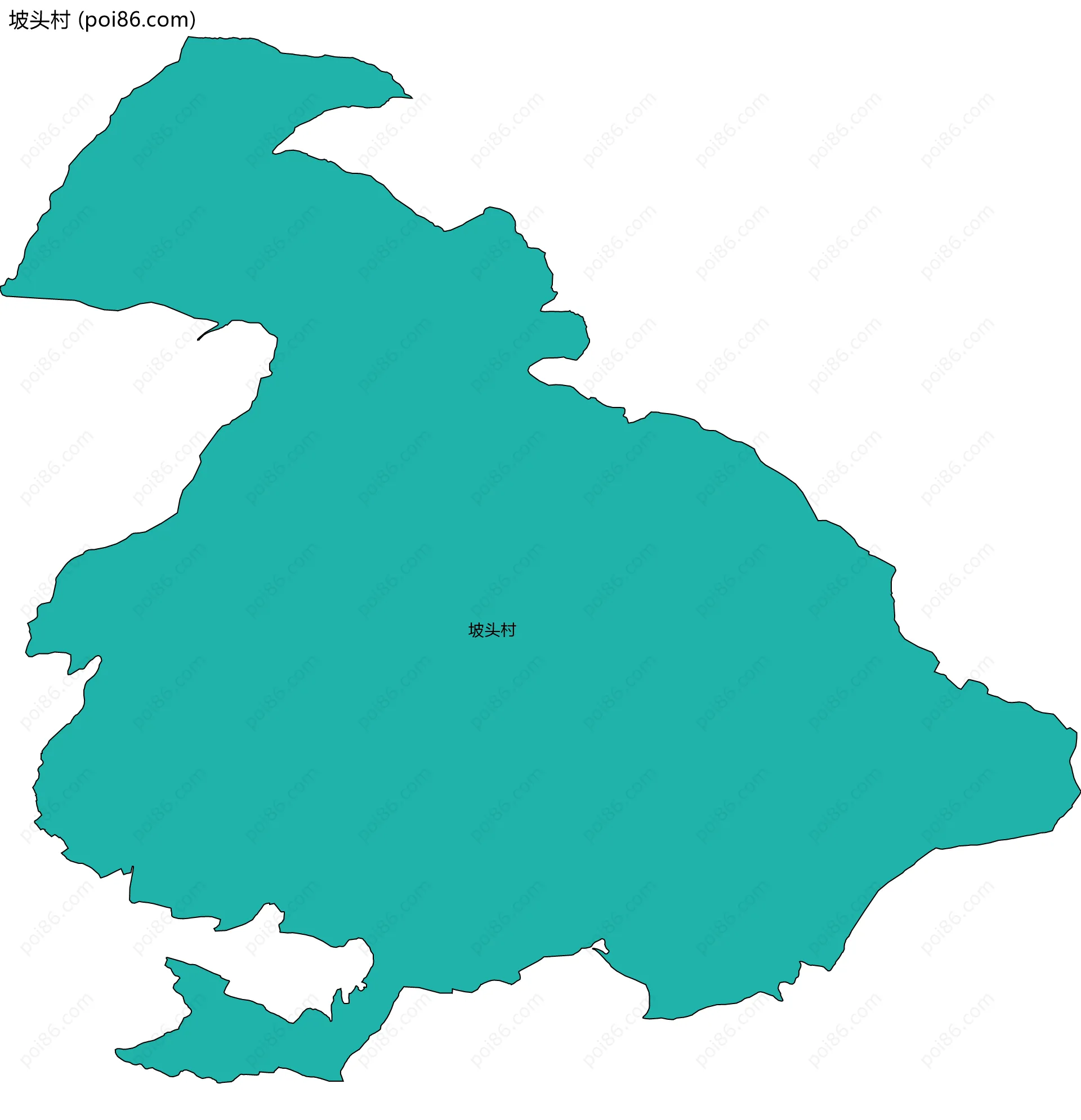 坡头村边界地图
