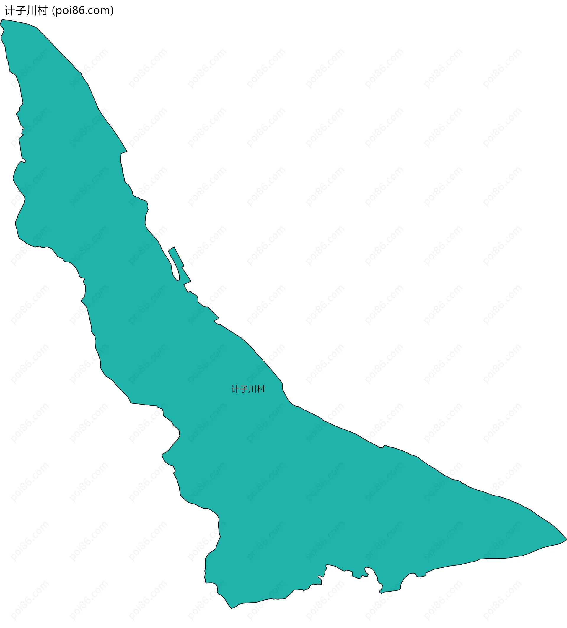计子川村边界地图