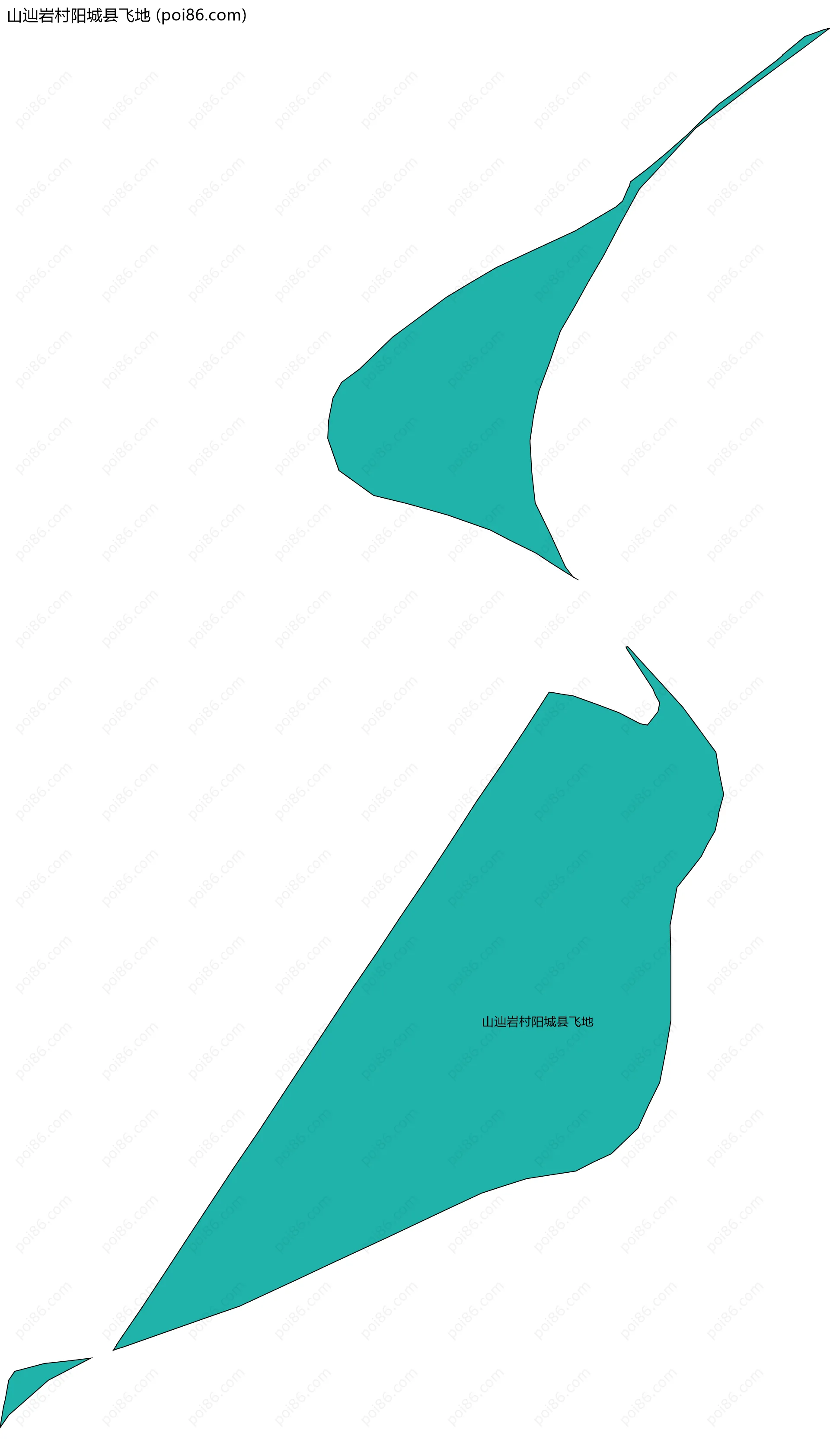 山辿岩村阳城县飞地边界地图