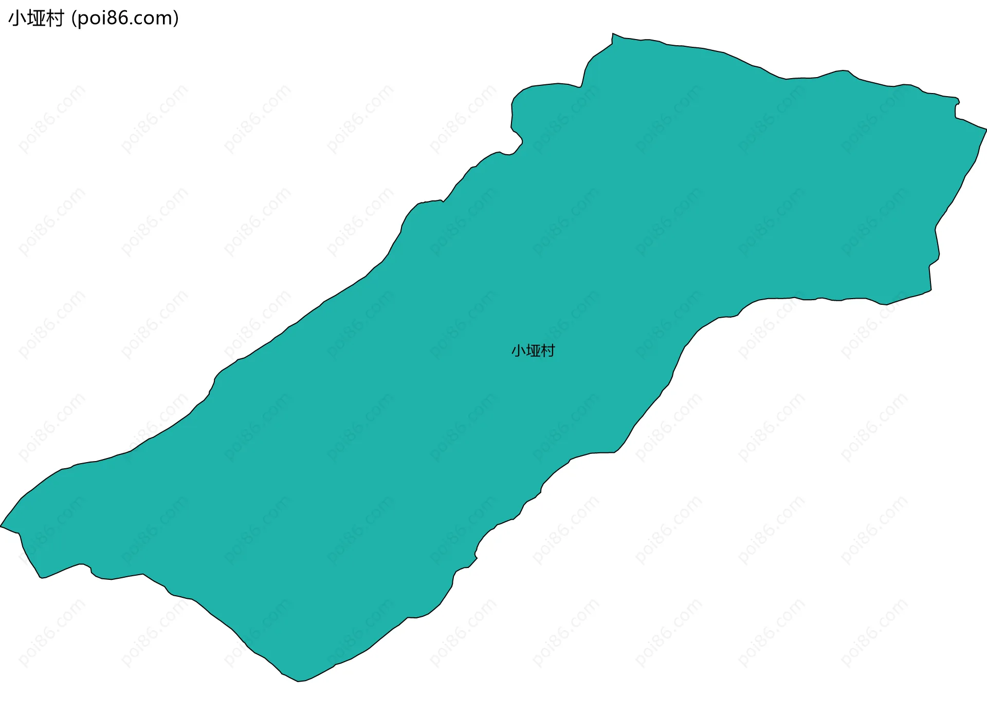 小垭村边界地图