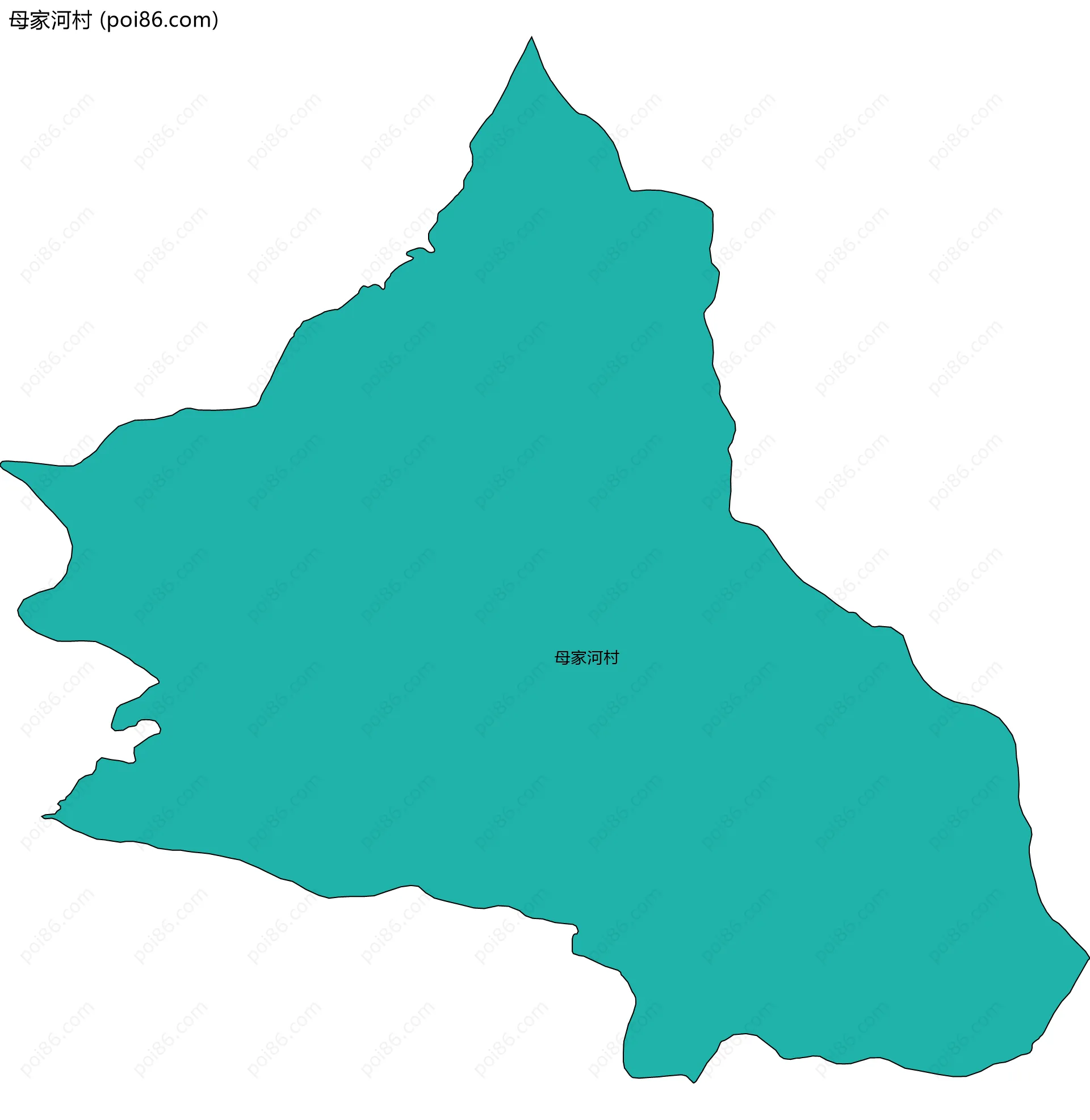 母家河村边界地图