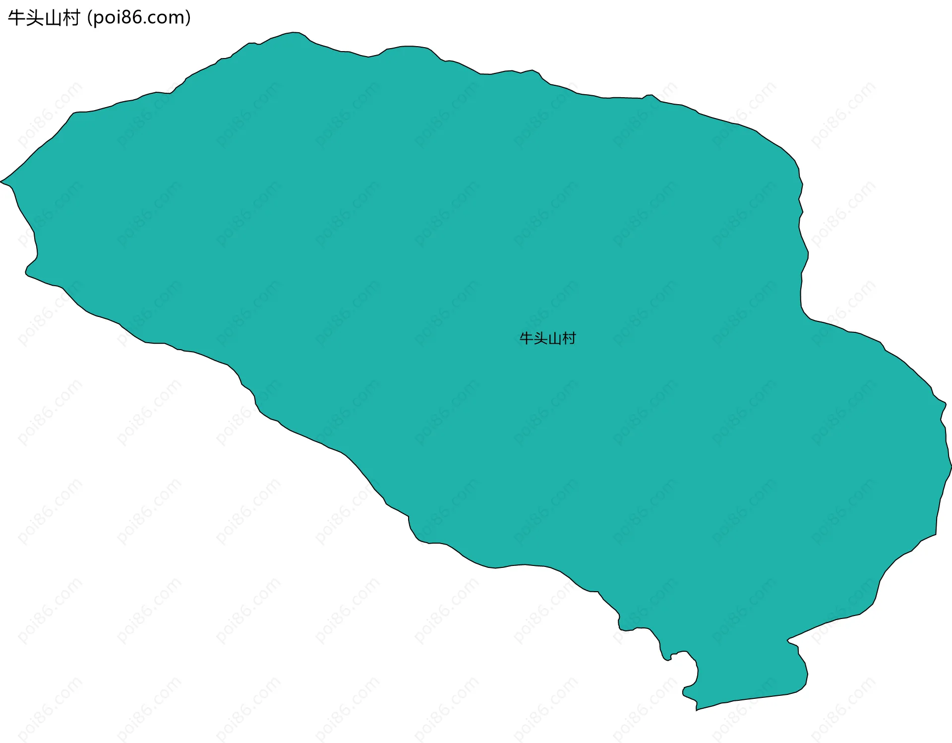 牛头山村边界地图
