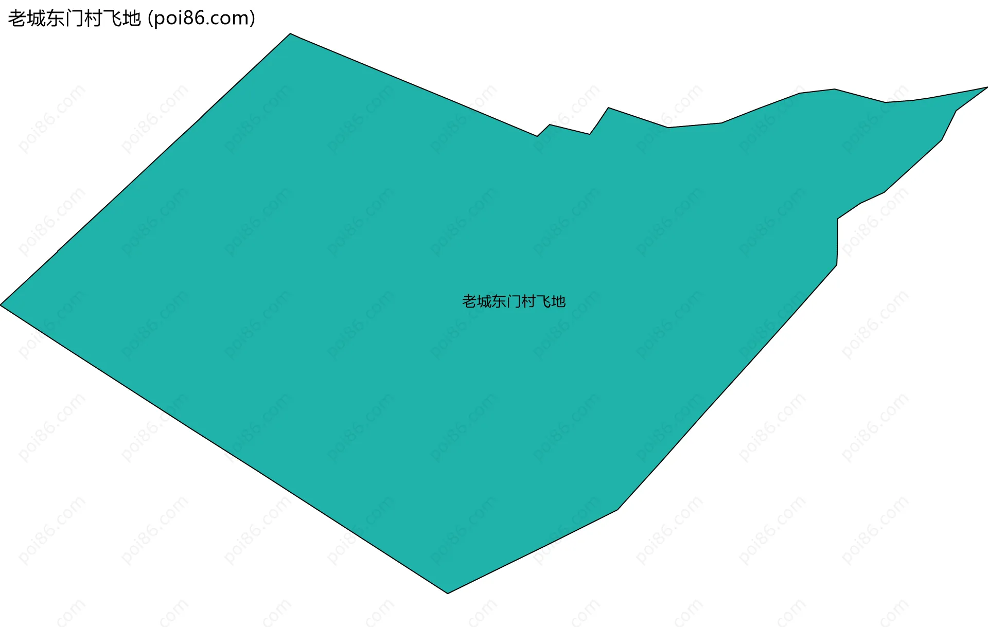 老城东门村飞地边界地图