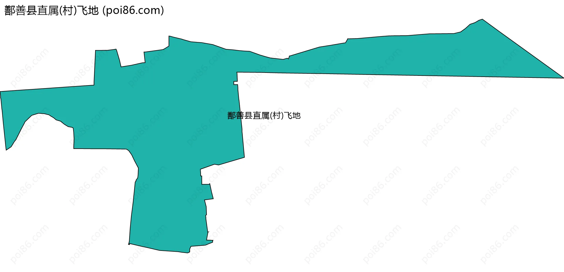 鄯善县直属(村)飞地边界地图