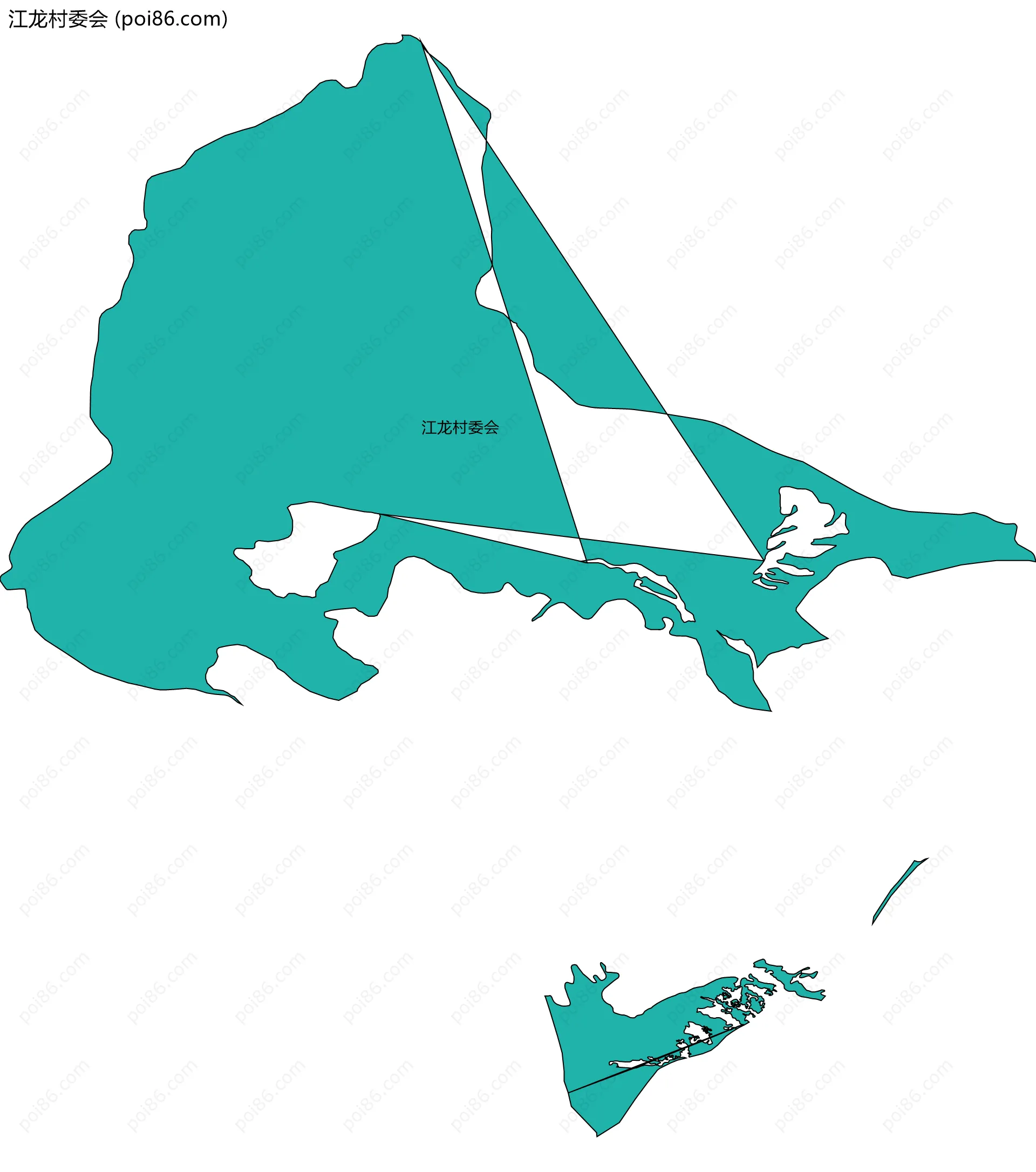江龙村委会边界地图