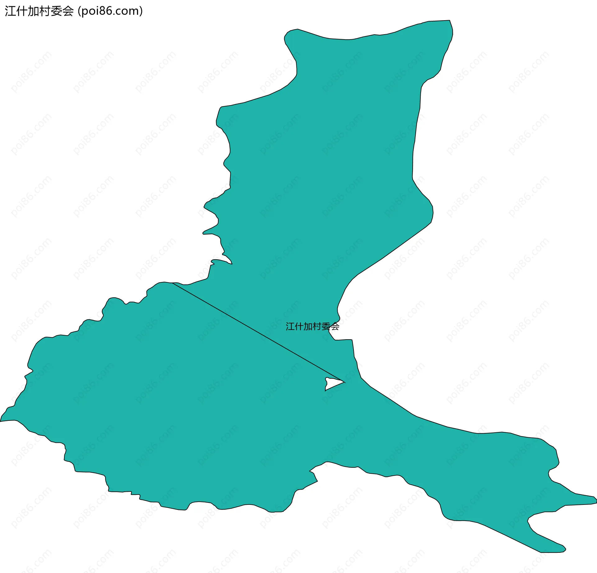 江什加村委会边界地图