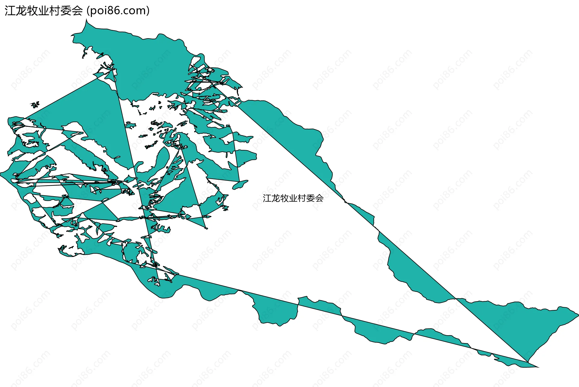 江龙牧业村委会边界地图
