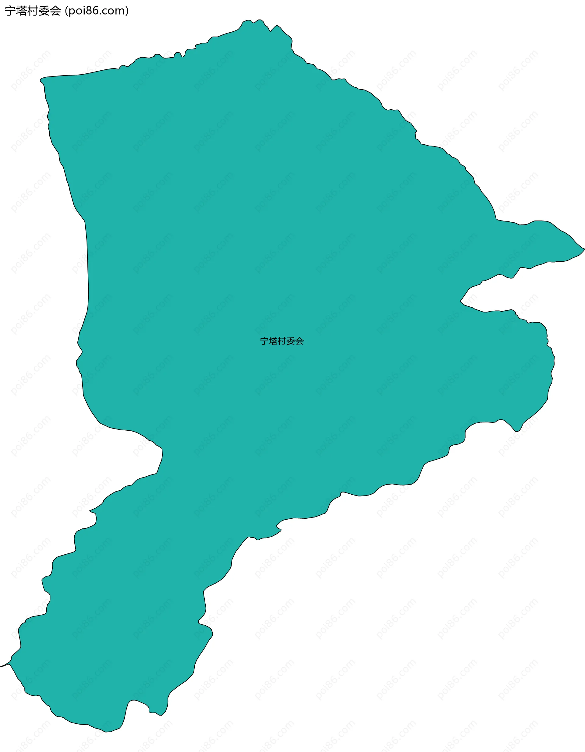 宁塔村委会边界地图