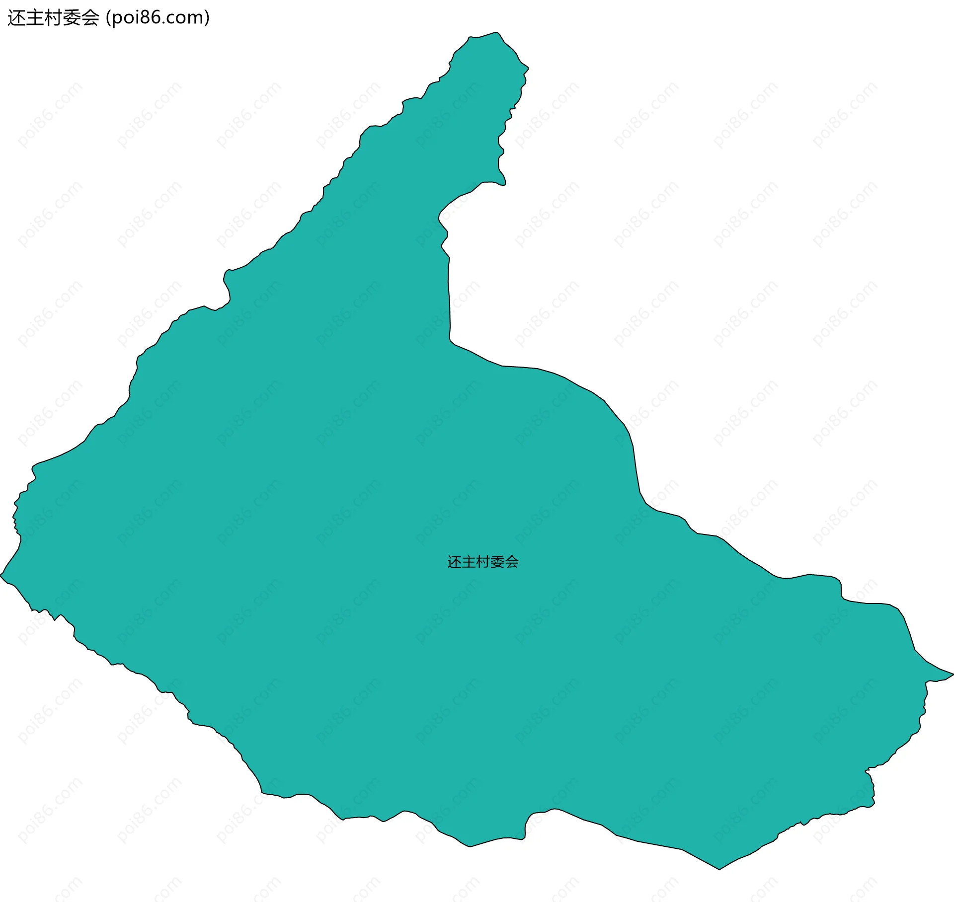 还主村委会边界地图