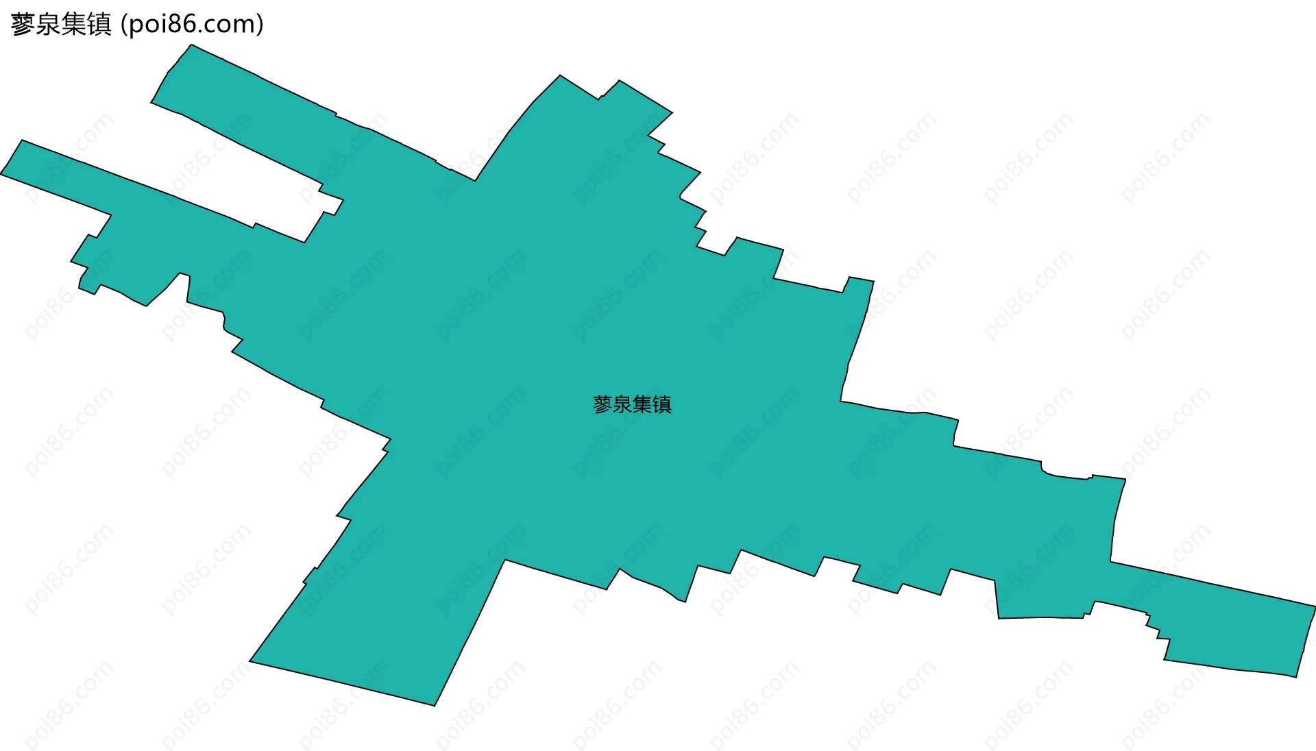 蓼泉集镇边界地图