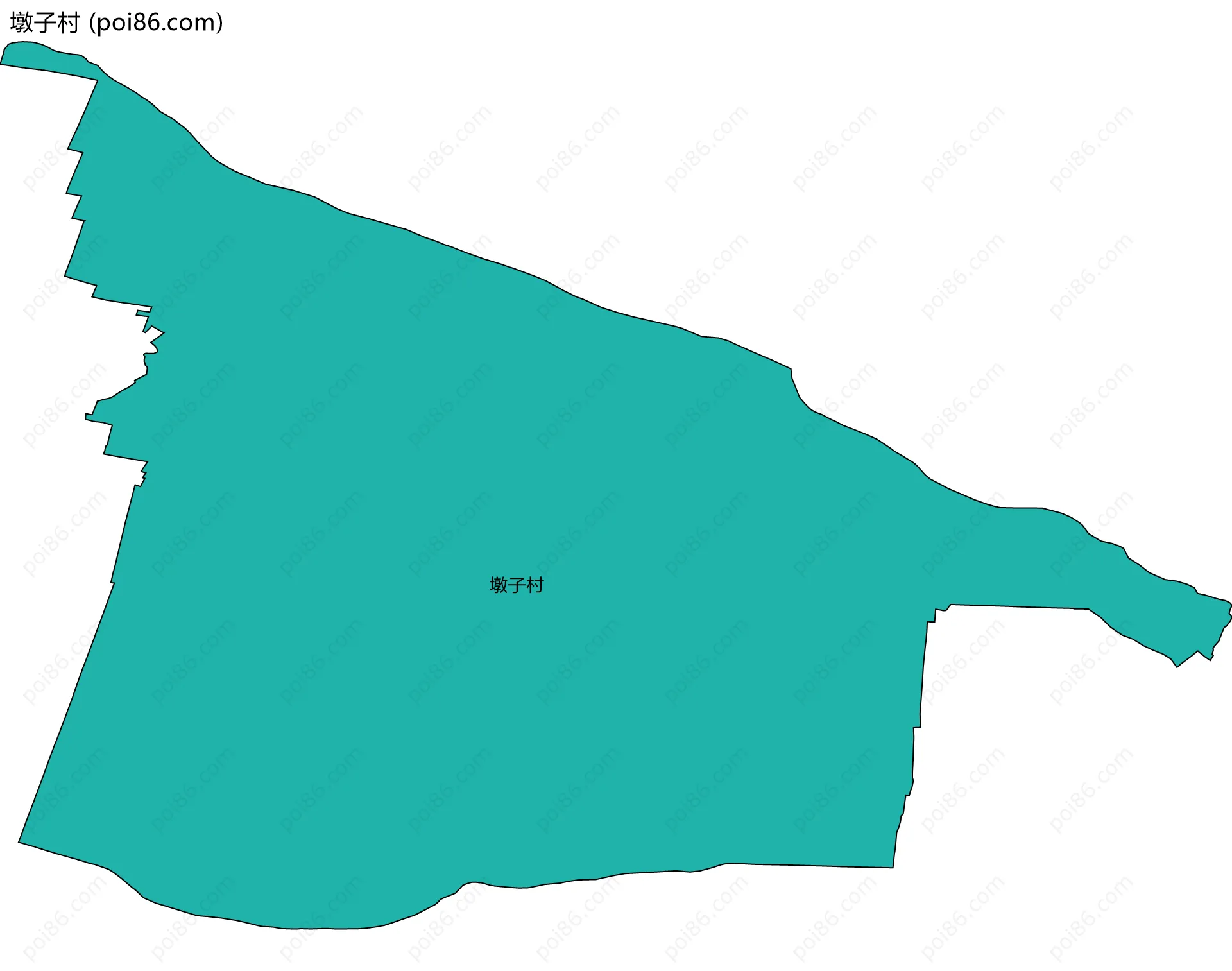 墩子村边界地图