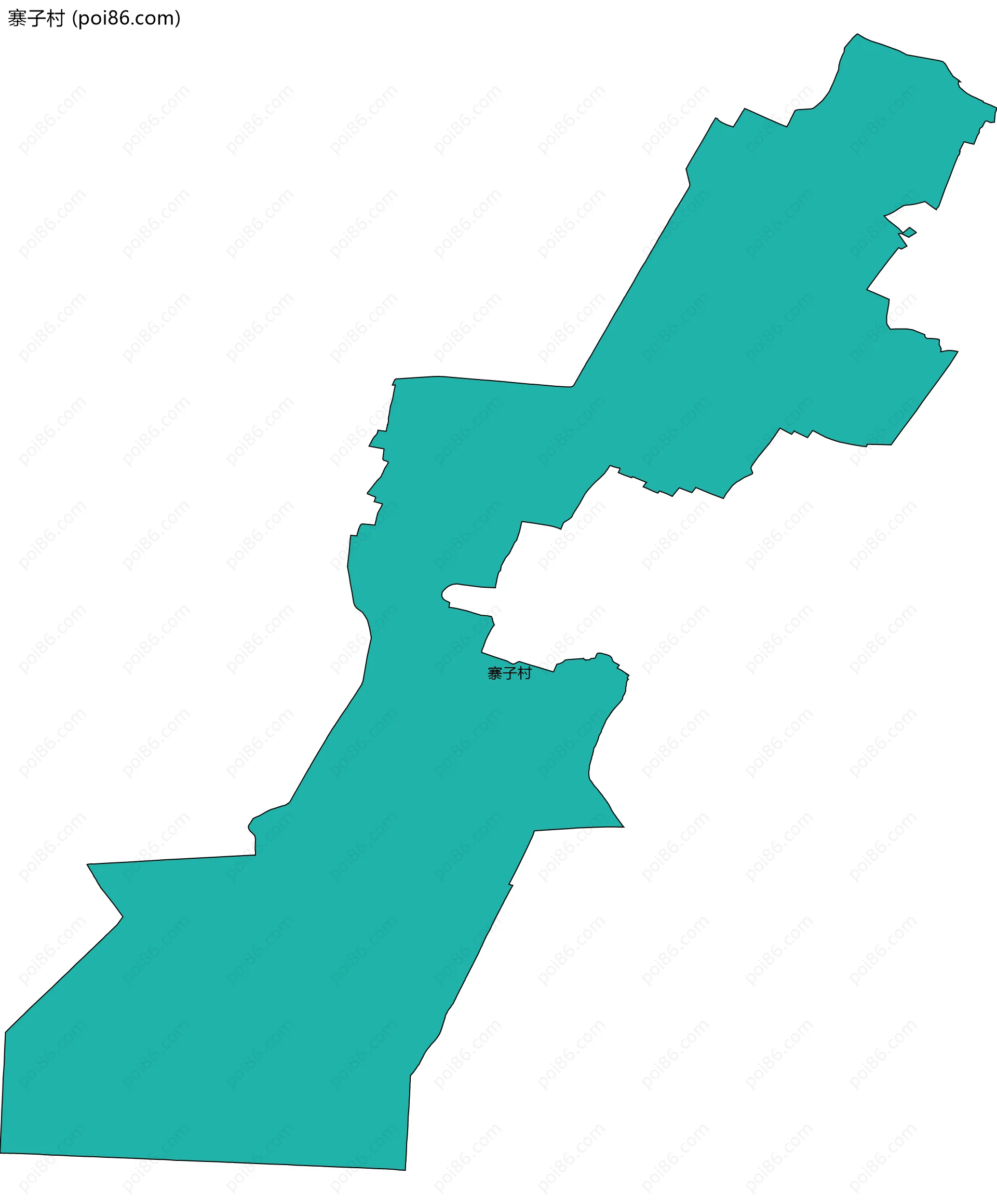 寨子村边界地图