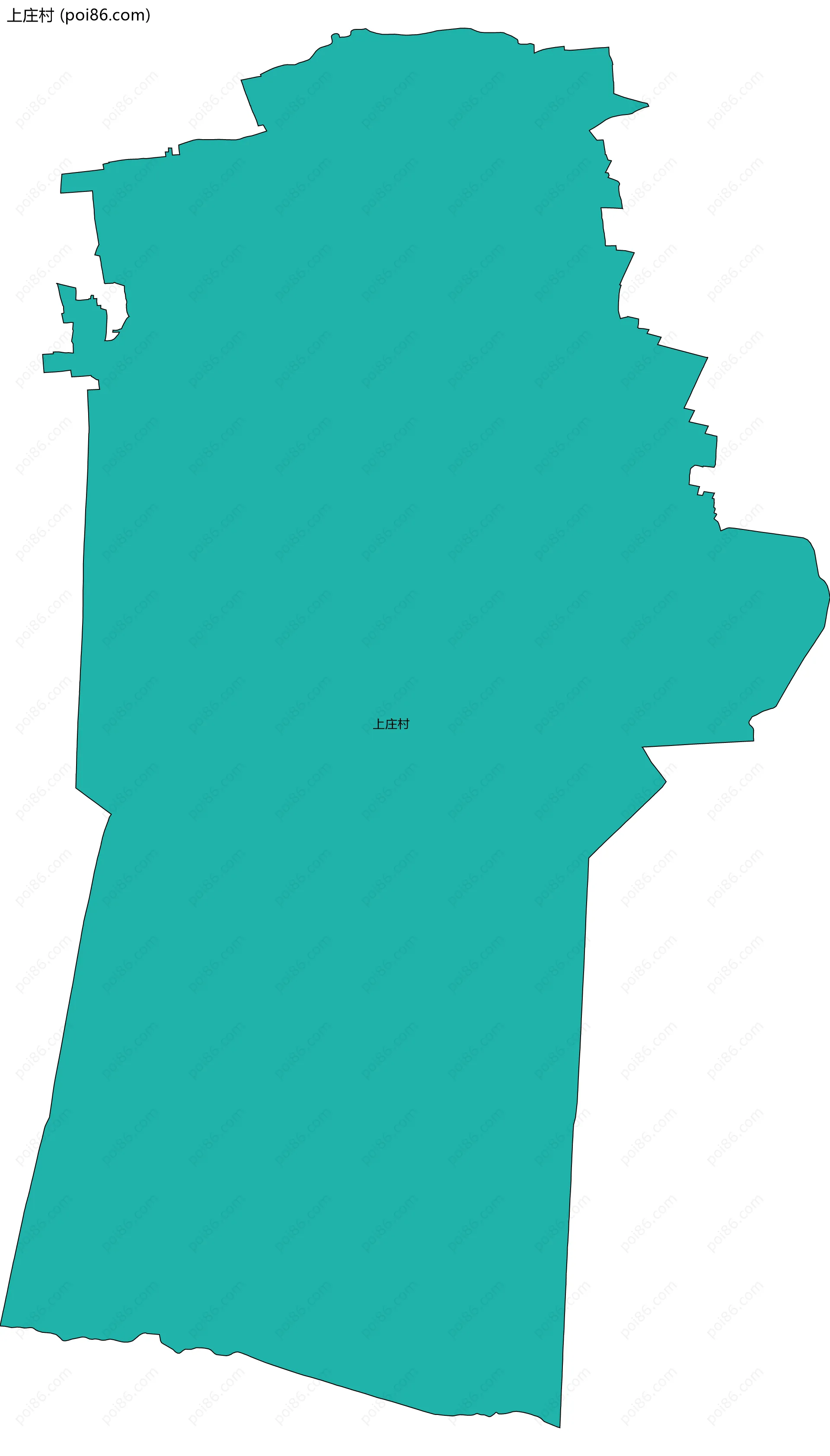 上庄村边界地图