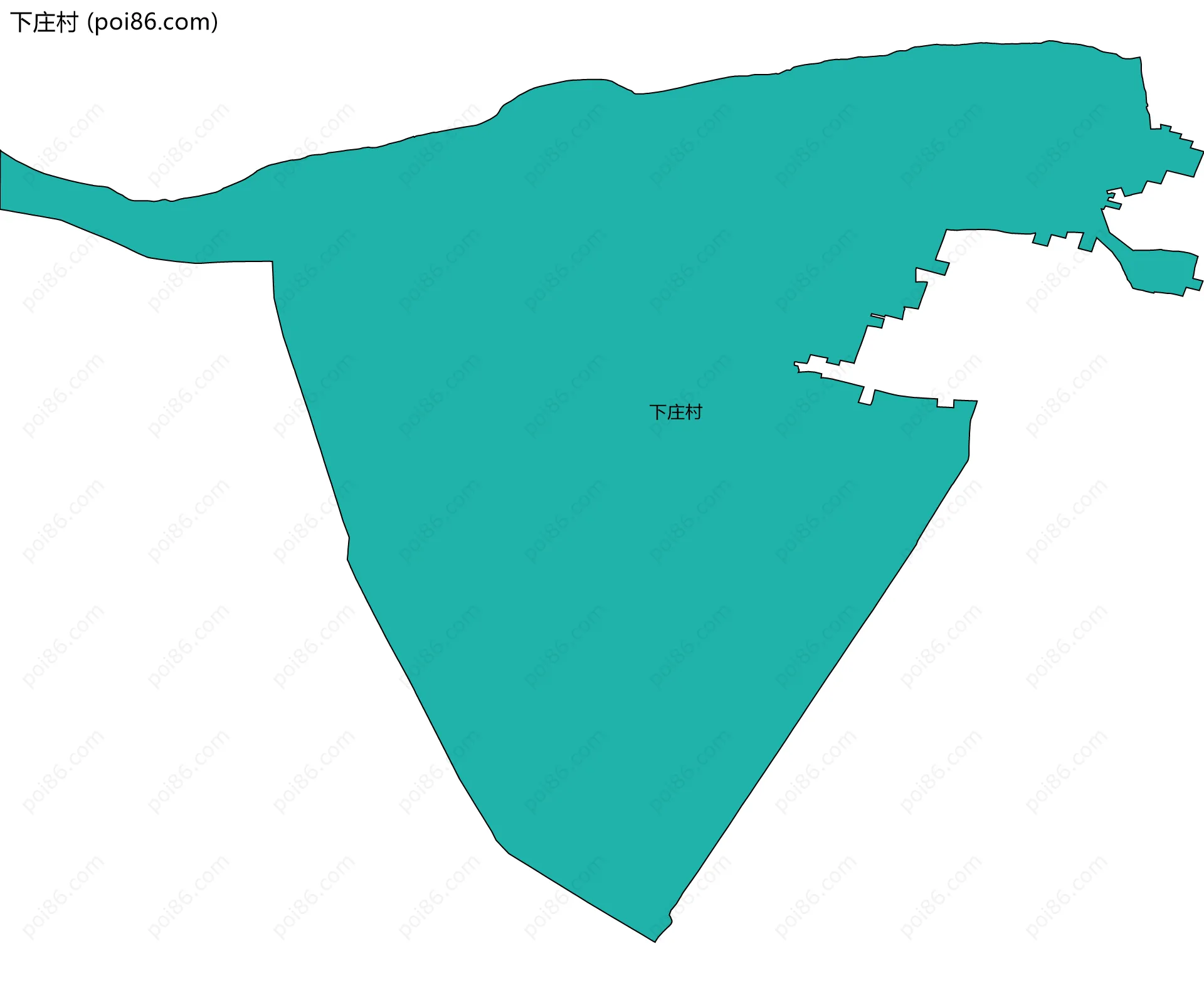 下庄村边界地图