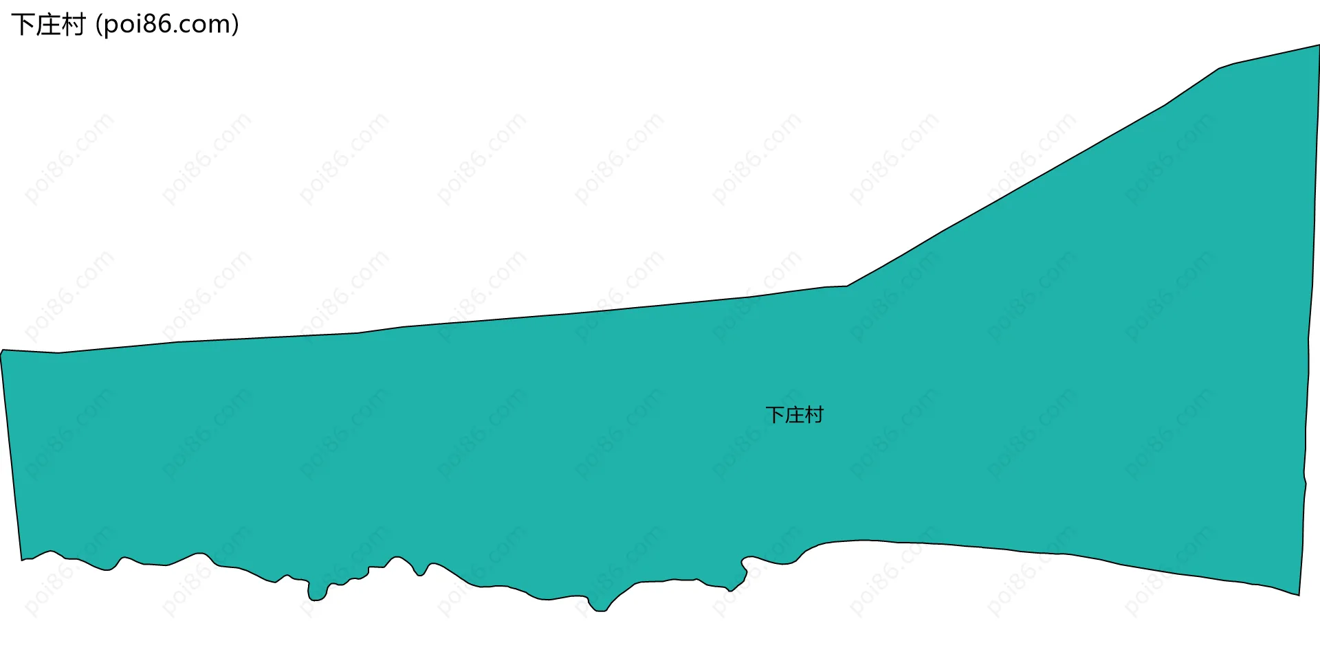 下庄村边界地图