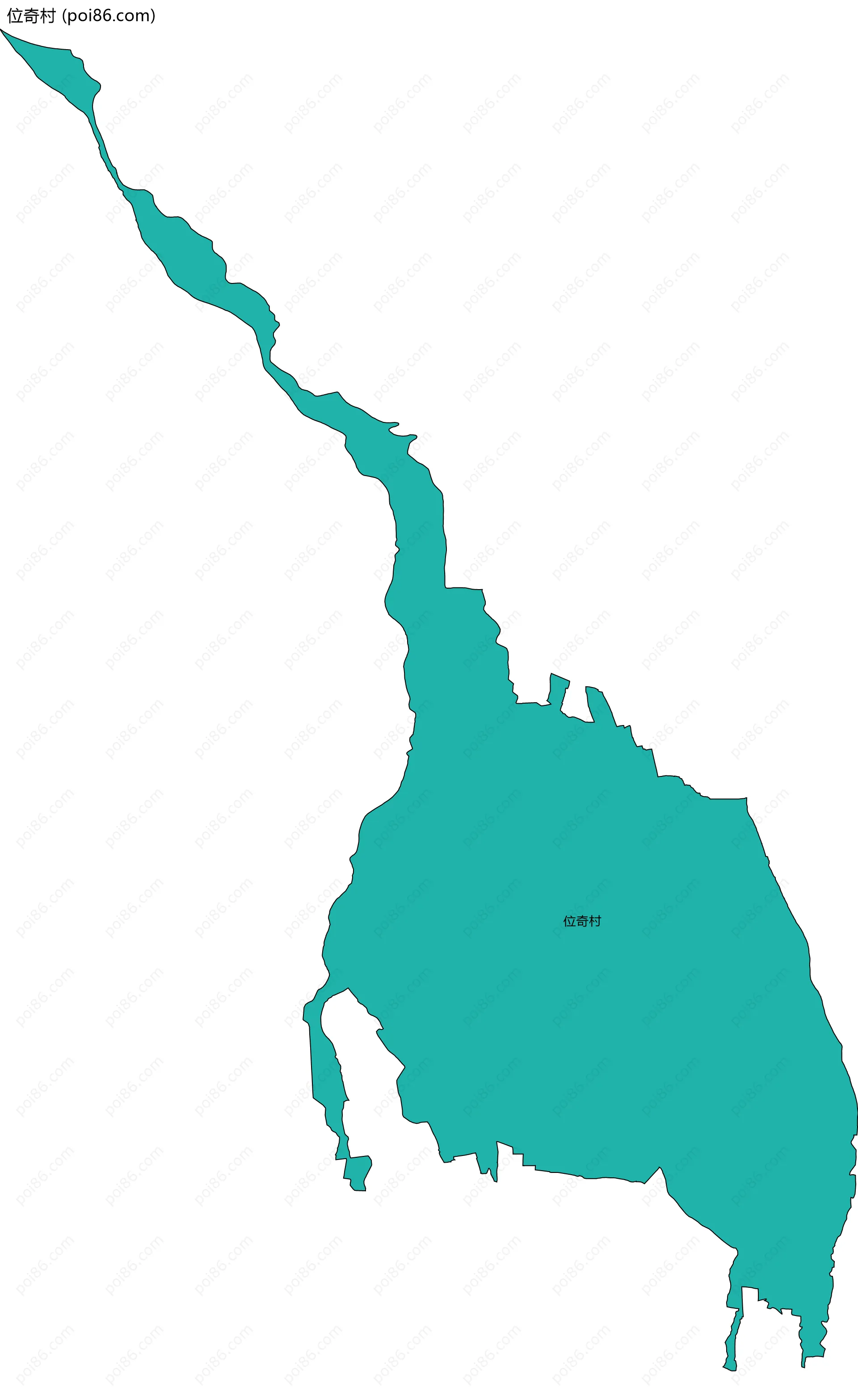 位奇村边界地图