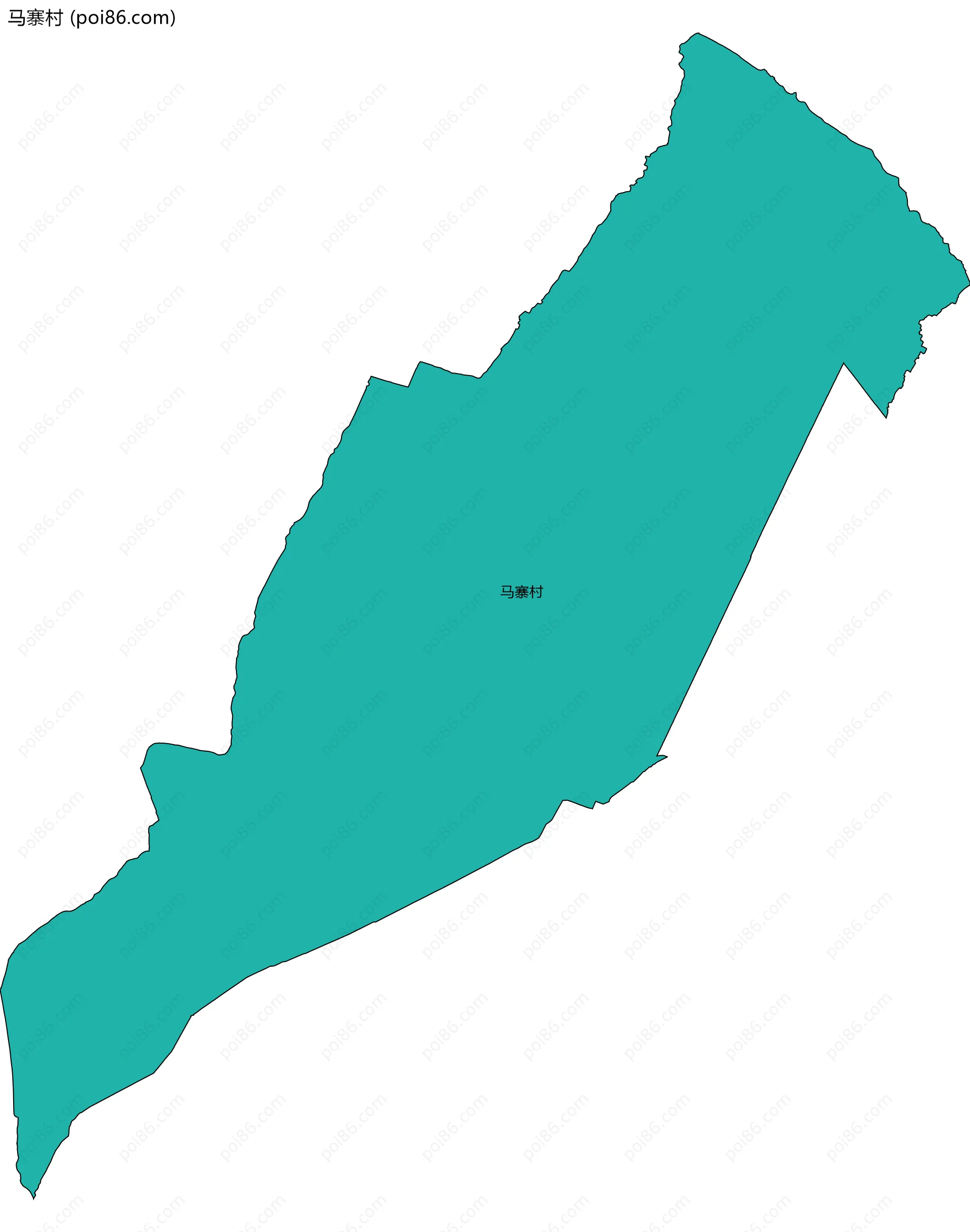 马寨村边界地图