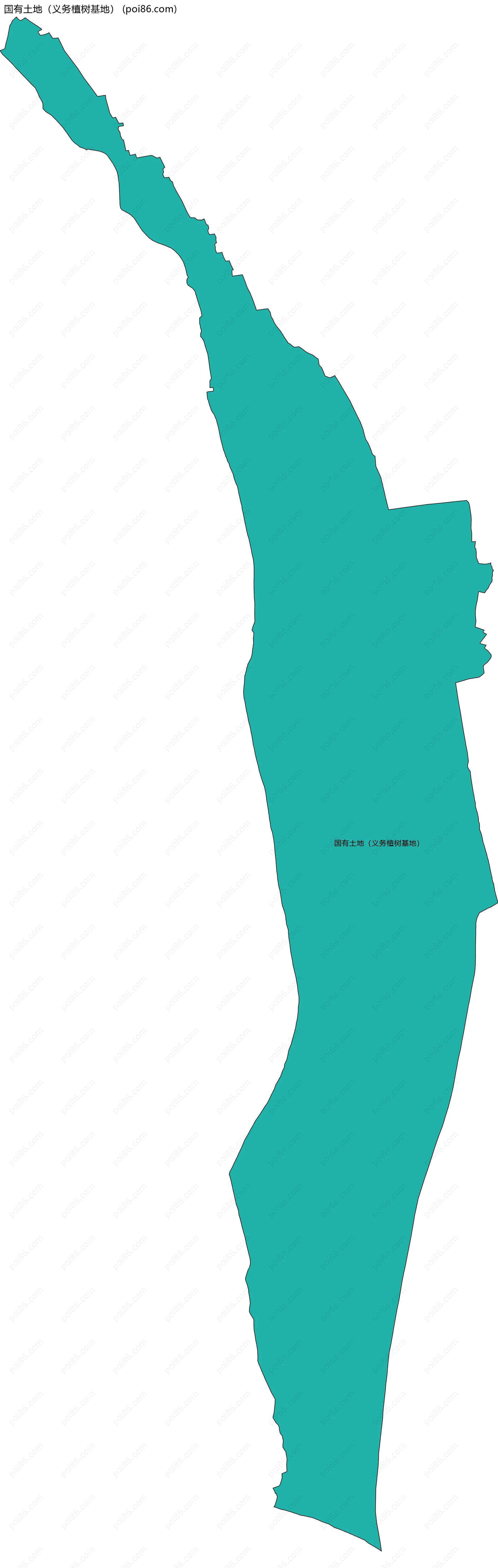 国有土地（义务植树基地）边界地图