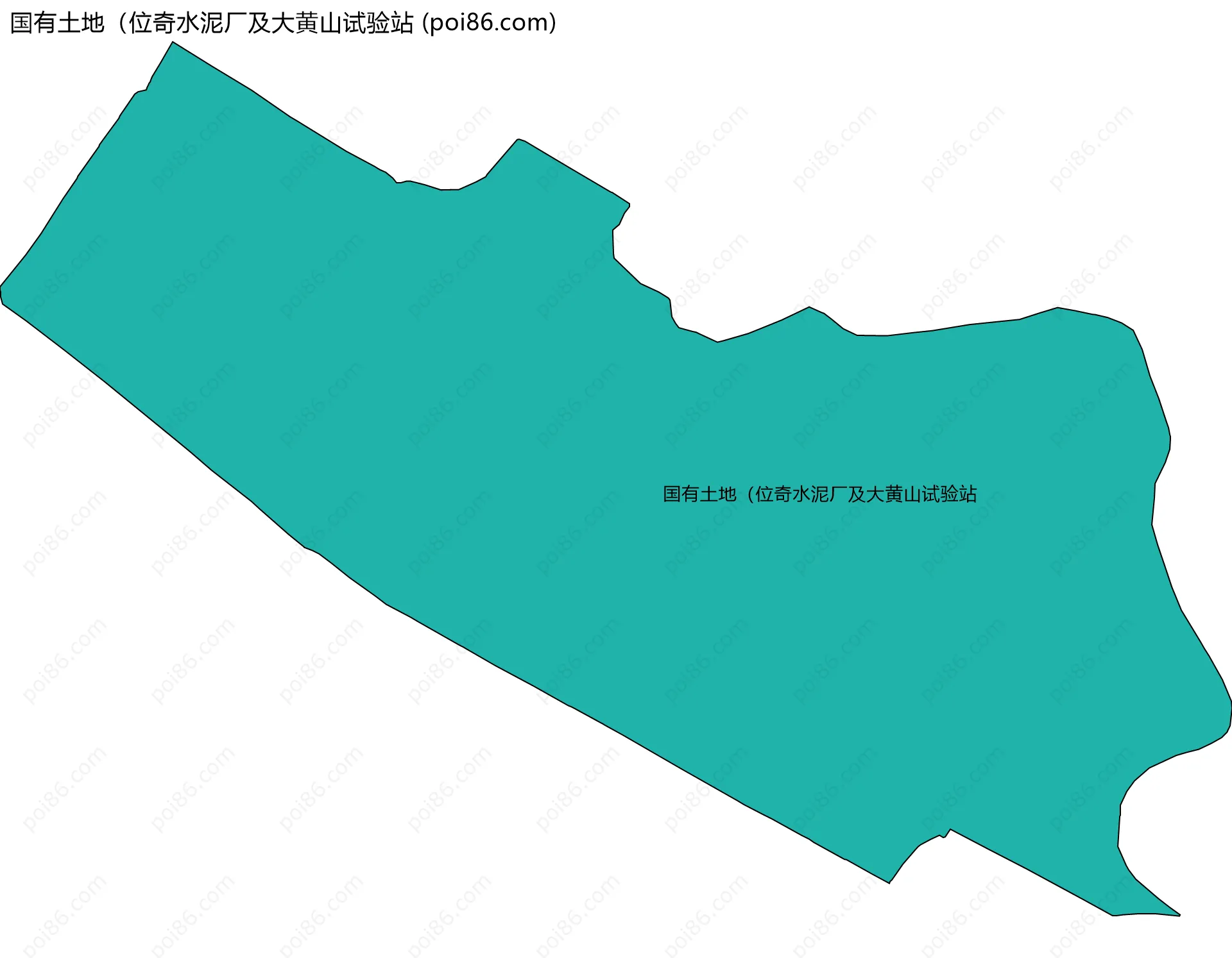 国有土地（位奇水泥厂及大黄山试验站边界地图